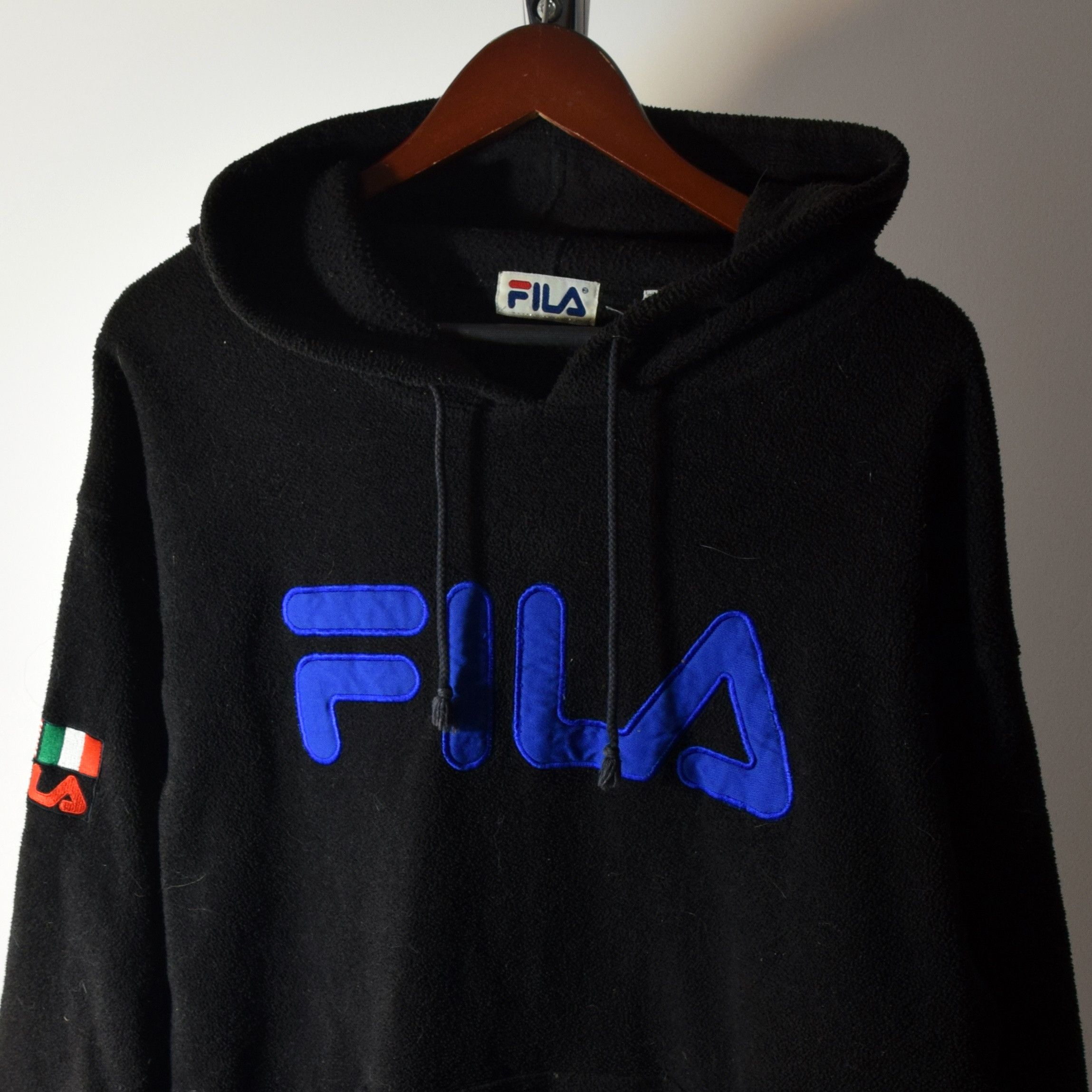90s FILA fade cotton hoodie vintage y2k