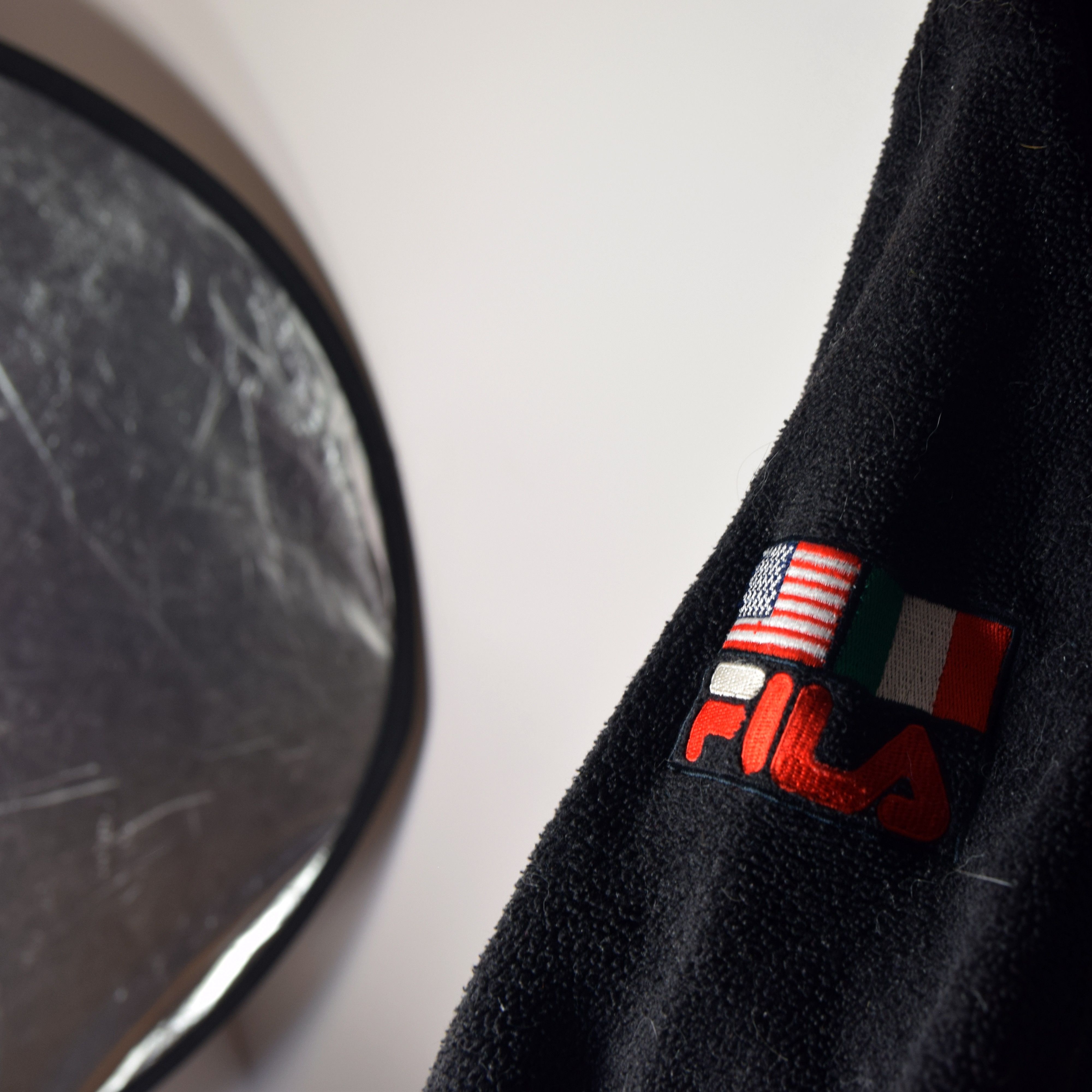 Fila × Vintage 90s / Y2K FILA USA ITALY SHERPA HOODIE S OVERSIZE Size US S / EU 44-46 / 1 - 4 Thumbnail