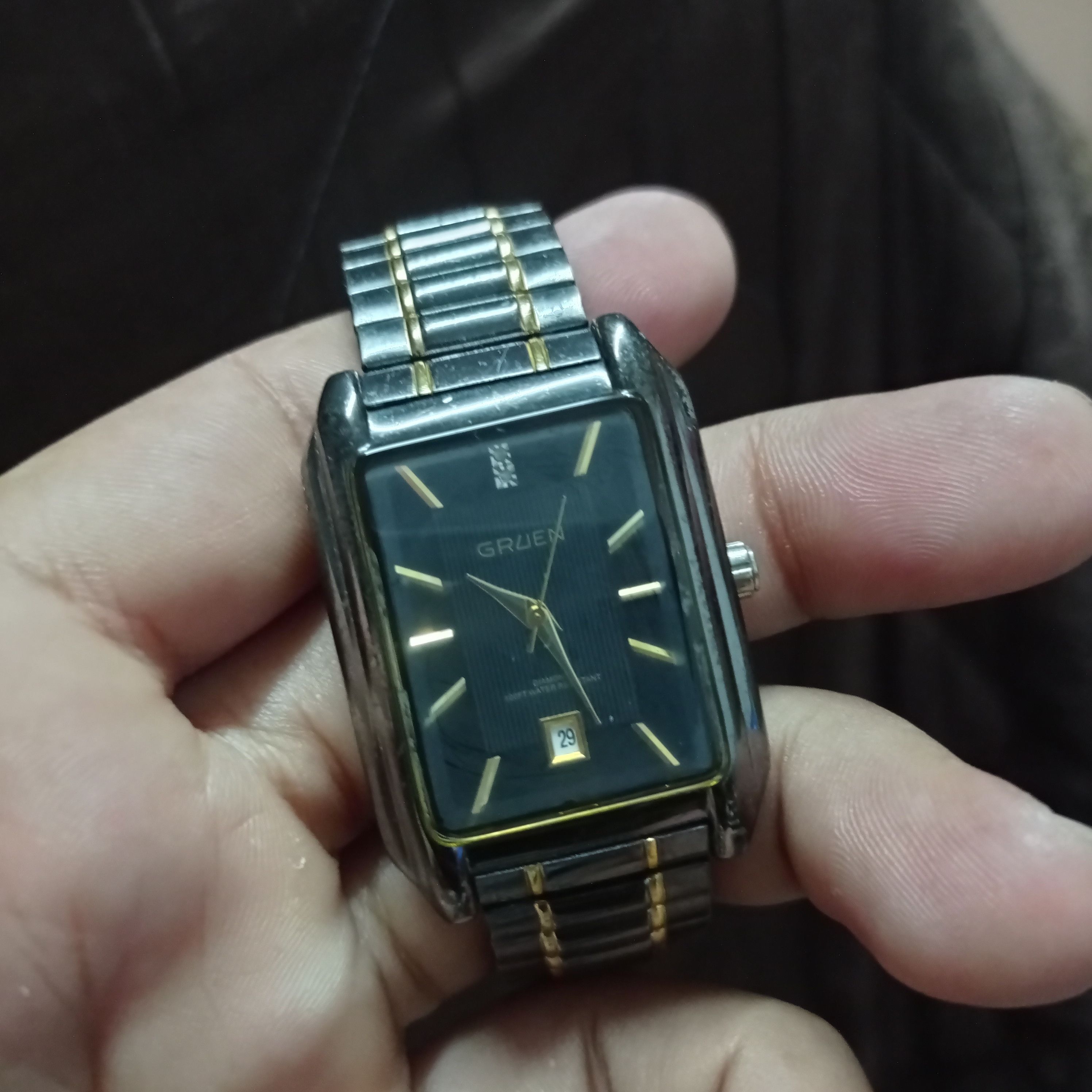 Japanese Brand Vintage GRUEN (GU324) JAPAN MOVEMENT WATCH Size ONE SIZE - 5 Thumbnail