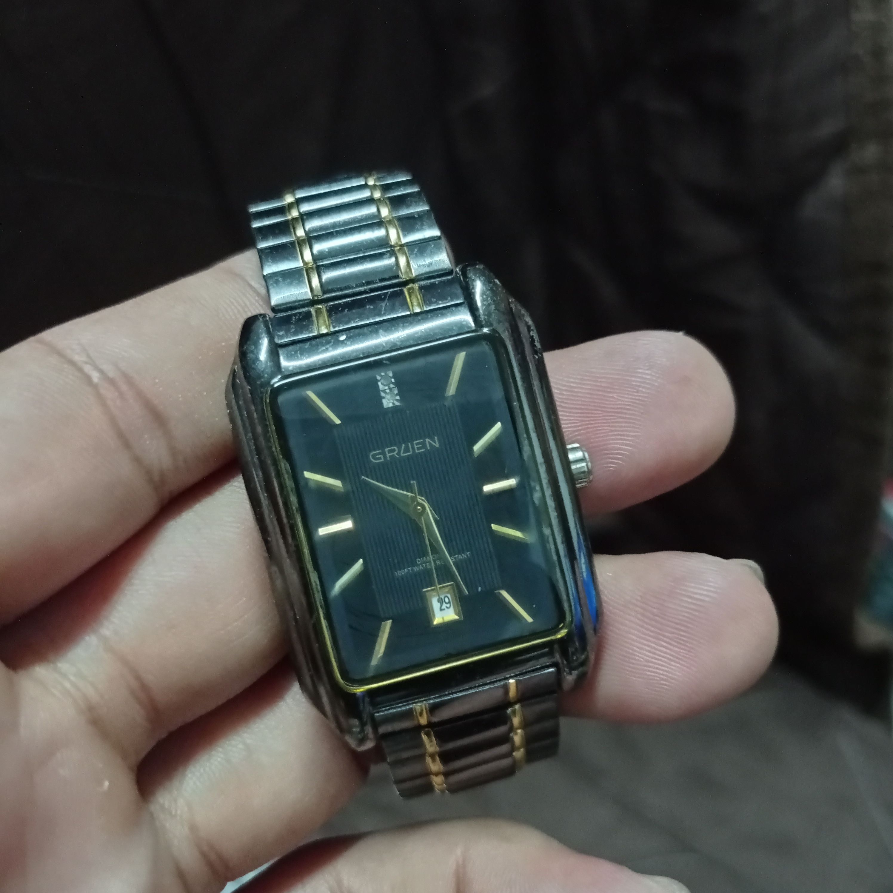 Japanese Brand Vintage GRUEN (GU324) JAPAN MOVEMENT WATCH Size ONE SIZE - 4 Thumbnail