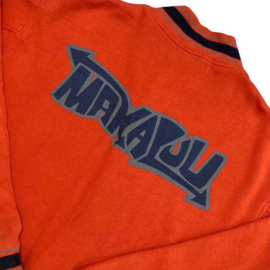 Japanese Brand MAKAPUU BIG LOGO SPELL OUT VARSITY JACKET Size US L / EU 52-54 / 3 - 6 Thumbnail