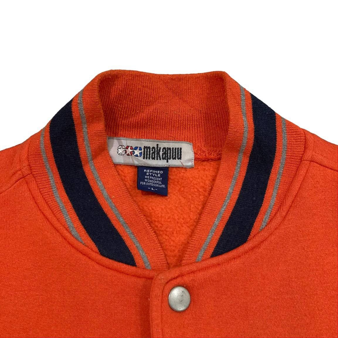 Japanese Brand MAKAPUU BIG LOGO SPELL OUT VARSITY JACKET Size US L / EU 52-54 / 3 - 9 Thumbnail