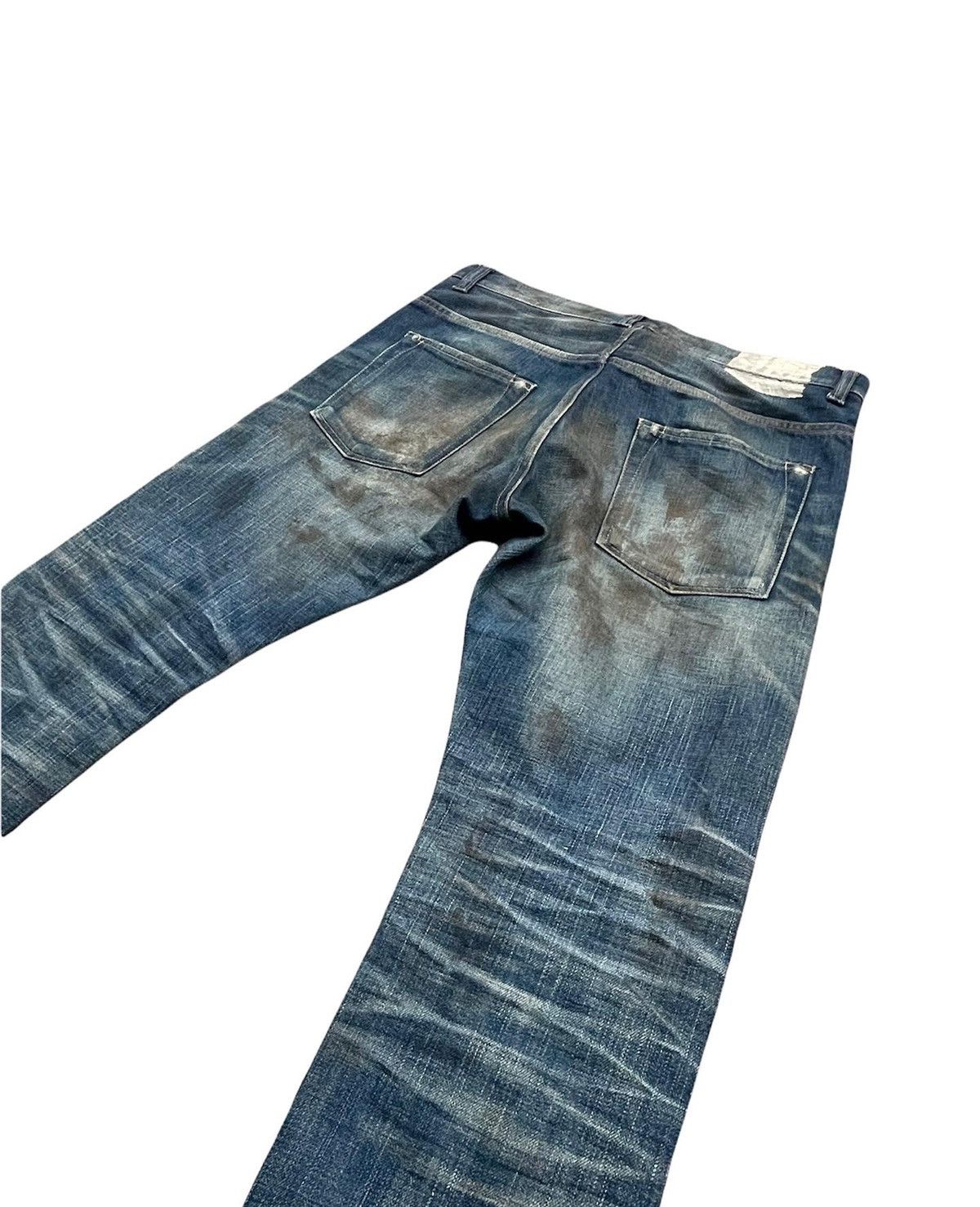 Edition Japan × Japanese Brand Edition Vintage Selvedge Aging Distressed & Stain Denim Size US 32 / EU 48 - 6 Thumbnail