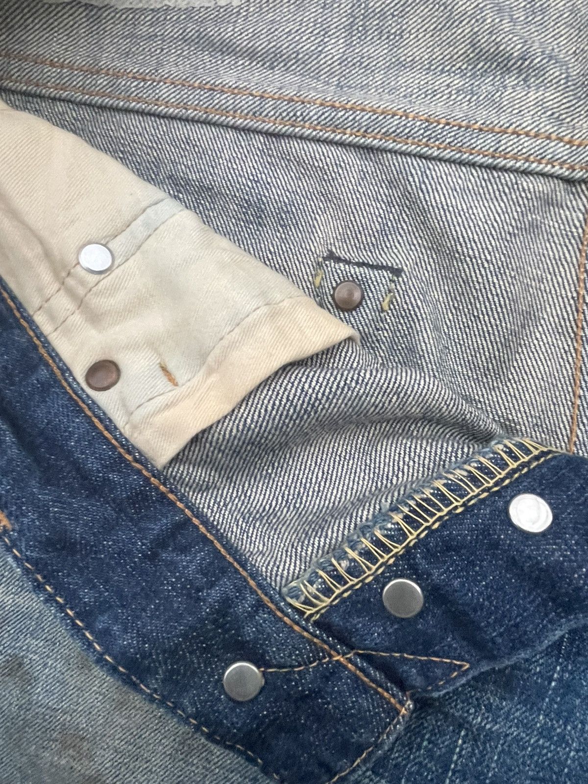 Edition Japan × Japanese Brand Edition Vintage Selvedge Aging Distressed & Stain Denim Size US 32 / EU 48 - 19 Thumbnail