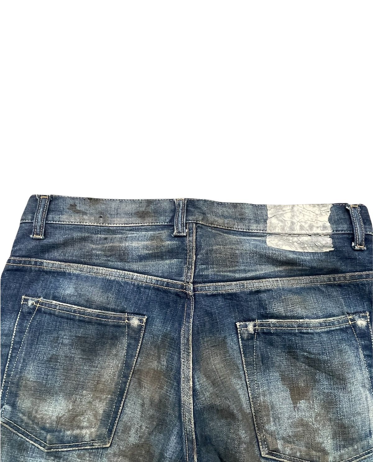 Edition Japan × Japanese Brand Edition Vintage Selvedge Aging Distressed & Stain Denim Size US 32 / EU 48 - 15 Thumbnail