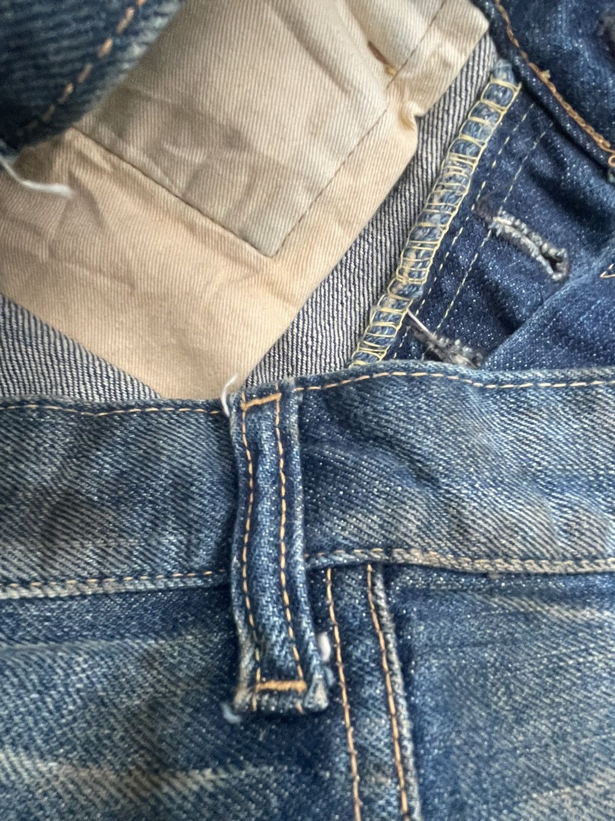 Edition Japan × Japanese Brand Edition Vintage Selvedge Aging Distressed & Stain Denim Size US 32 / EU 48 - 17 Thumbnail