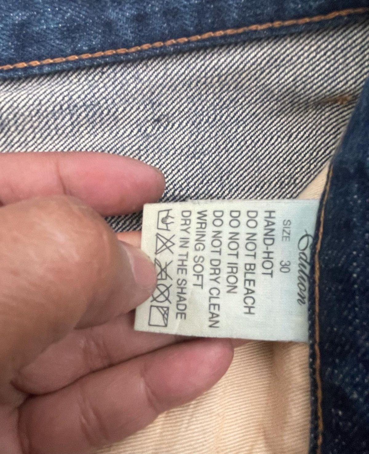 Edition Japan × Japanese Brand Edition Vintage Selvedge Aging Distressed & Stain Denim Size US 32 / EU 48 - 10 Thumbnail
