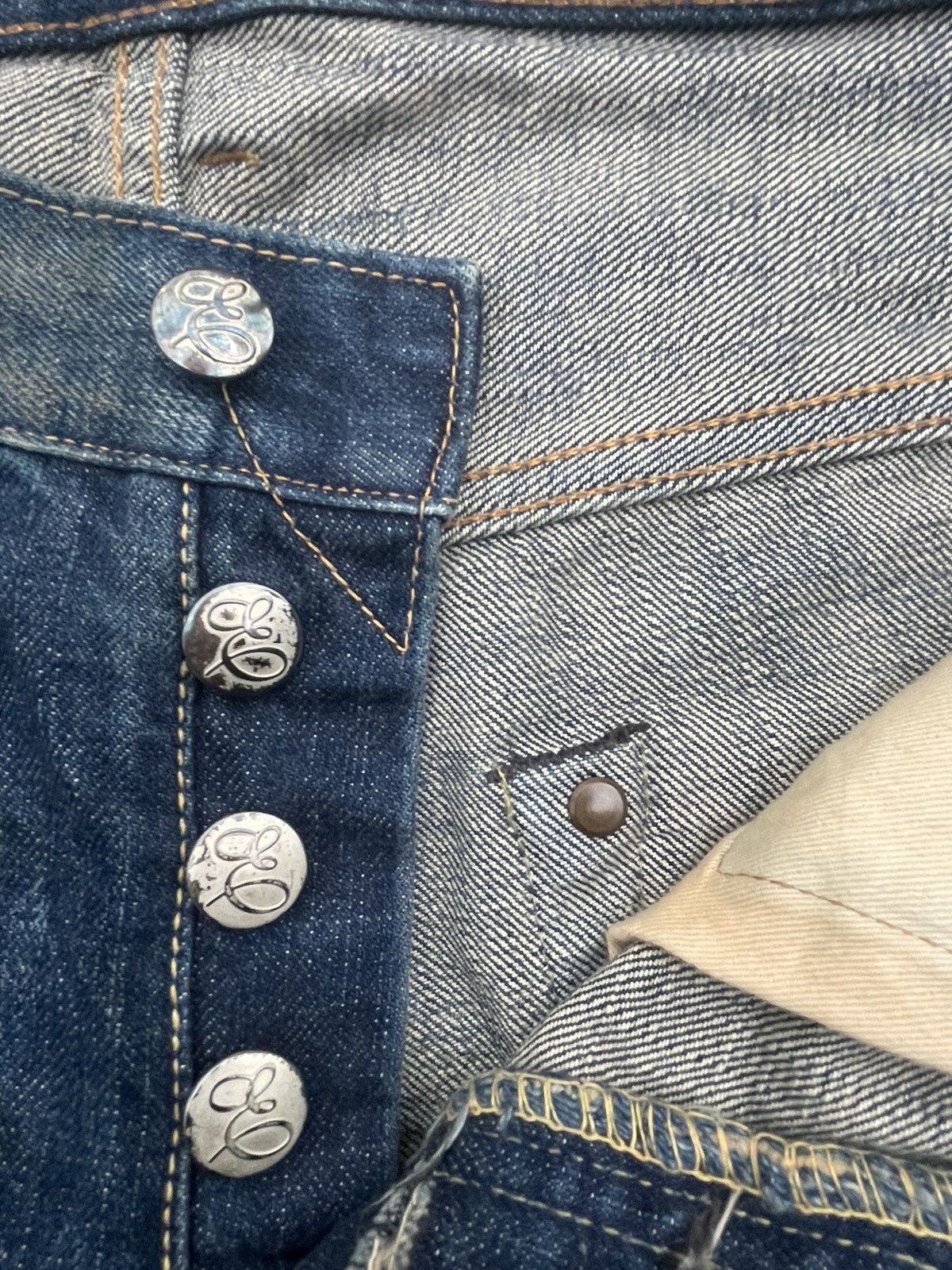 Edition Japan × Japanese Brand Edition Vintage Selvedge Aging Distressed & Stain Denim Size US 32 / EU 48 - 21 Thumbnail