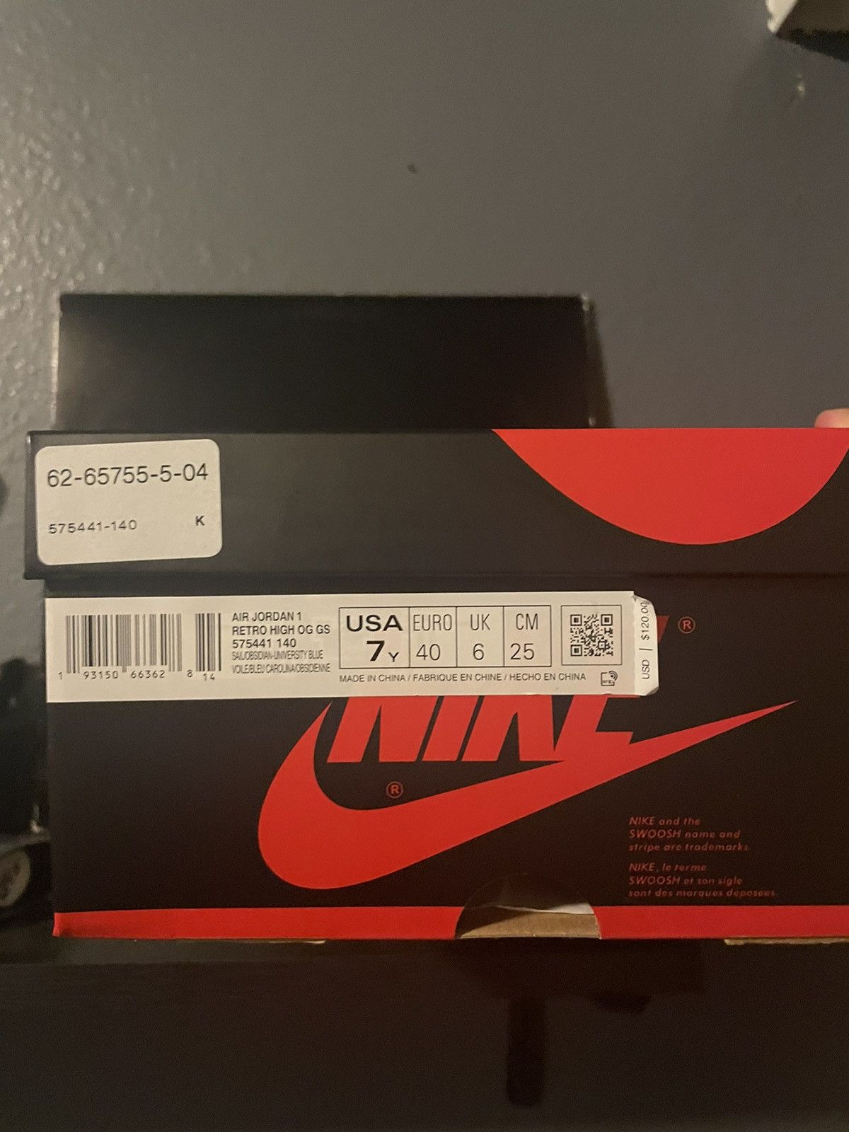 Jordan Brand × Nike Air Jordan 1 High Retro Black Gym Red Size US 7 / EU 40 - 8 Thumbnail