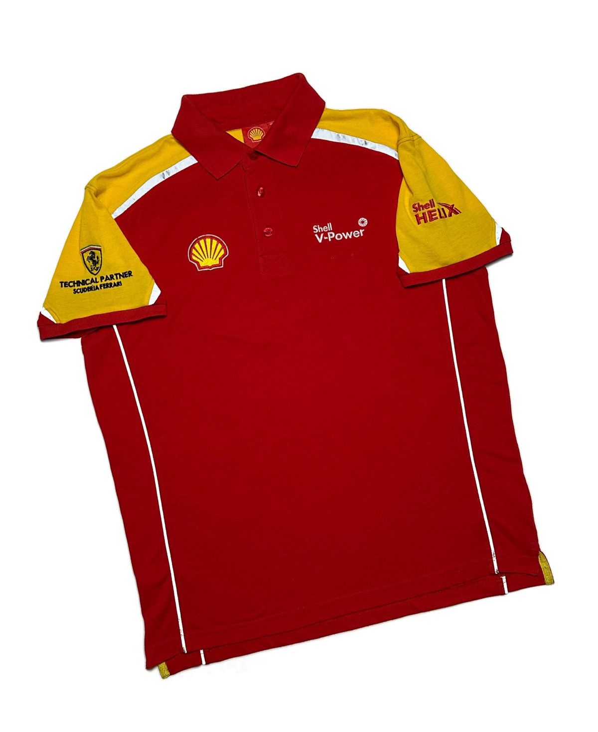 Ferrari Vintage Shell Ferrari Racing Polo F1 V-Power Size US L / EU 52-54 / 3 - 3 Thumbnail