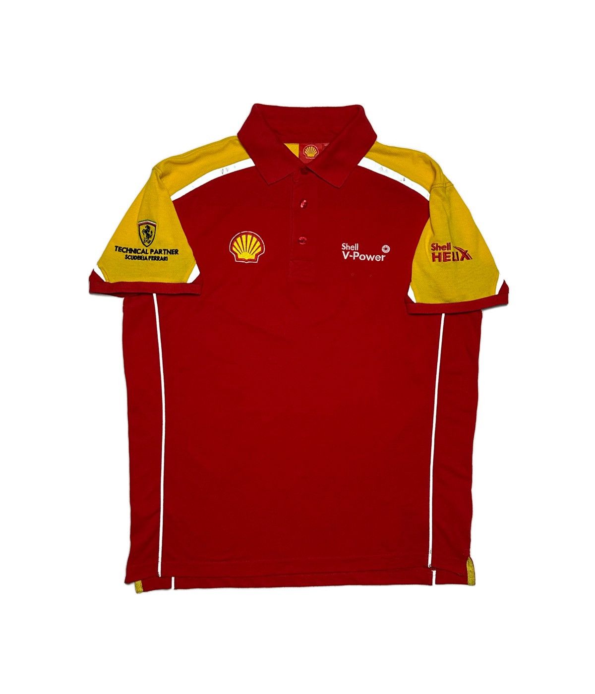 Ferrari Vintage Shell Ferrari Racing Polo F1 V-Power Size US L / EU 52-54 / 3 - 1 Thumbnail
