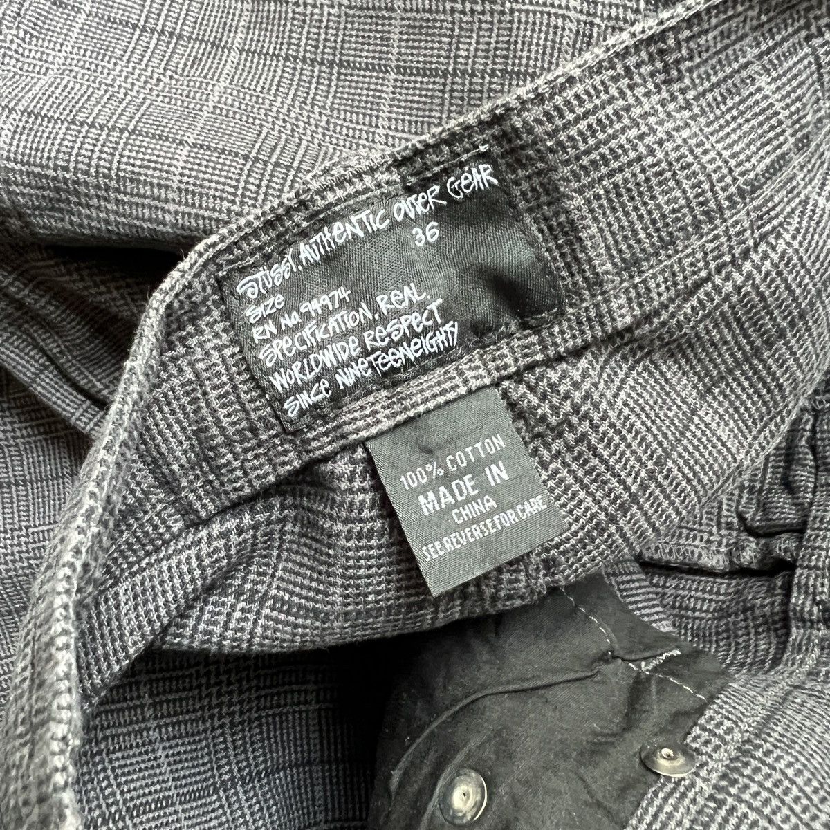 Stussy Stussy Archive Grid Check Chino Pants Size US 32 / EU 48 - 8 Thumbnail