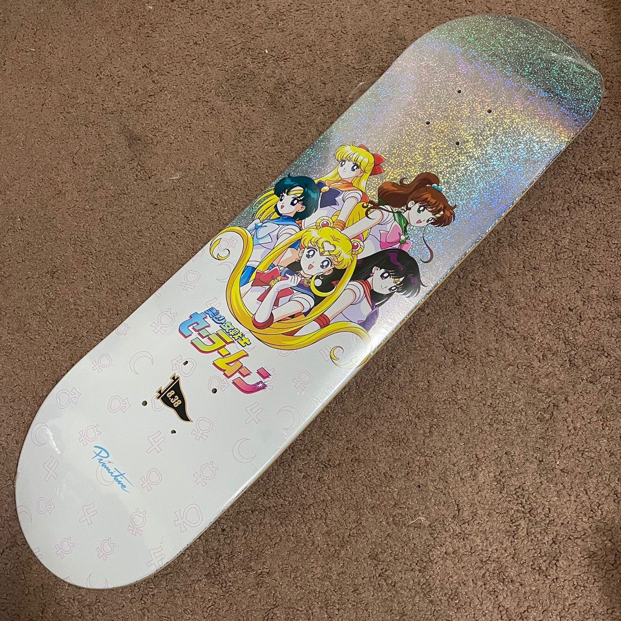 Primitive x Sailor Moon Anime 8.38 skateboard deck rare