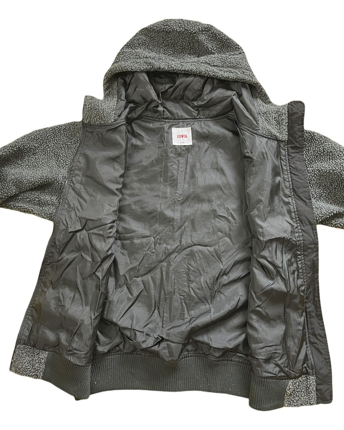 Edwin × Vintage EDWIN FLEECE HOODIE CLASSIC DESIGN JAPANESE Size US L / EU 52-54 / 3 - 11 Thumbnail