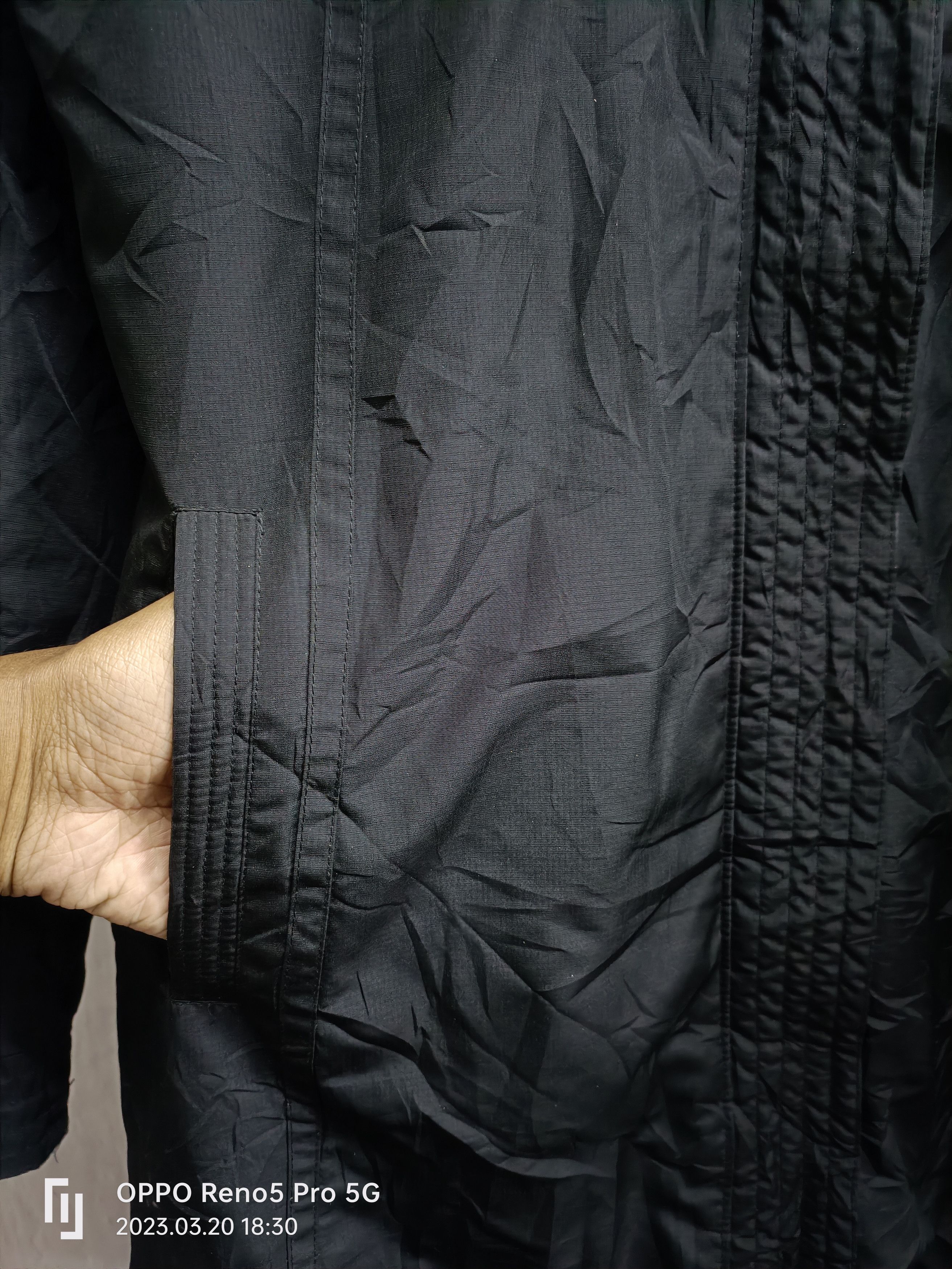 Adidas Vintage Adidas Long Windbreker Hoodie Bootleg Jacket Size US M / EU 48-50 / 2 - 7 Thumbnail