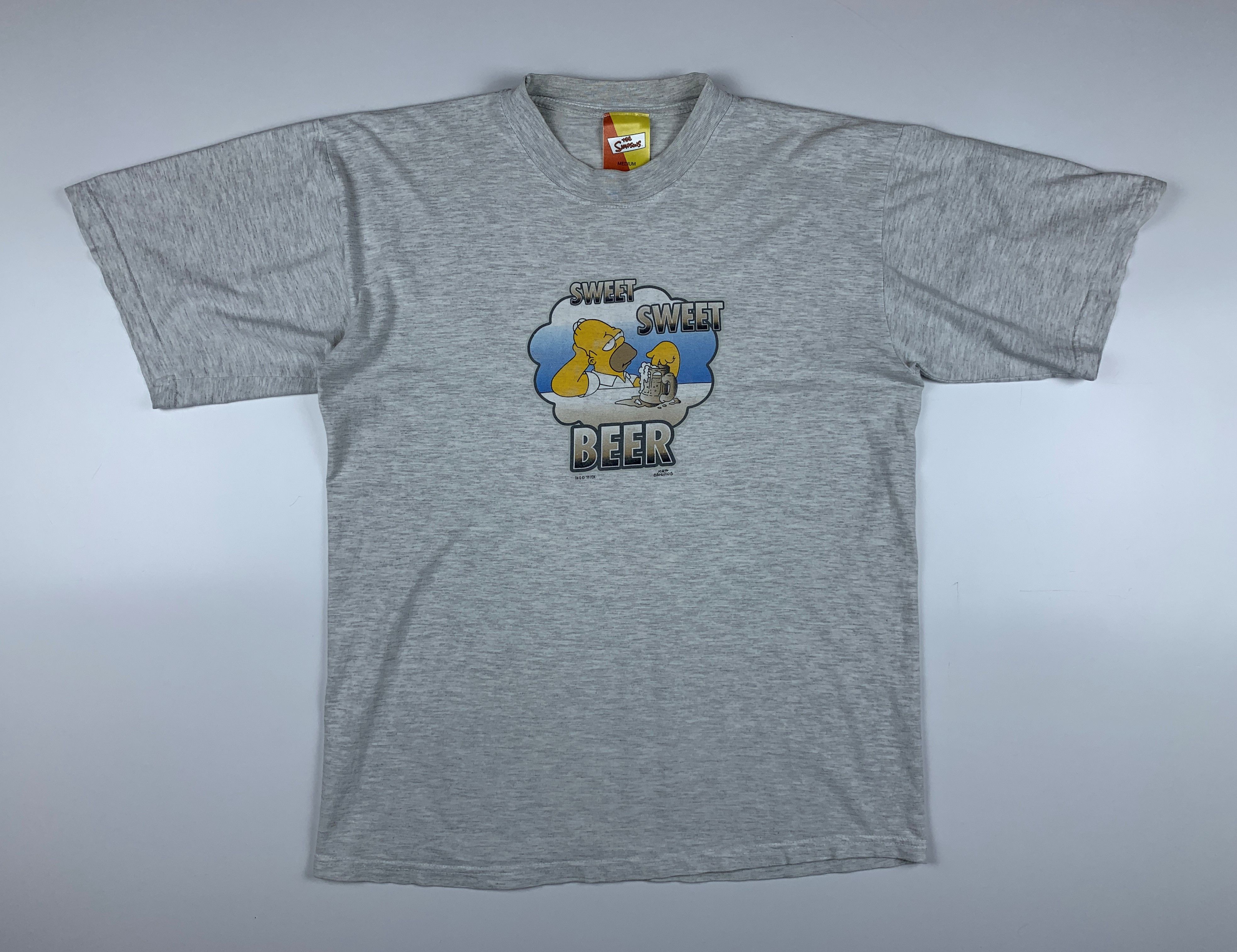 The Simpsons 90's Homer Simpsons 1999 Fox Film Vintage Men's T-shirt Size US M / EU 48-50 / 2 - 1 Thumbnail