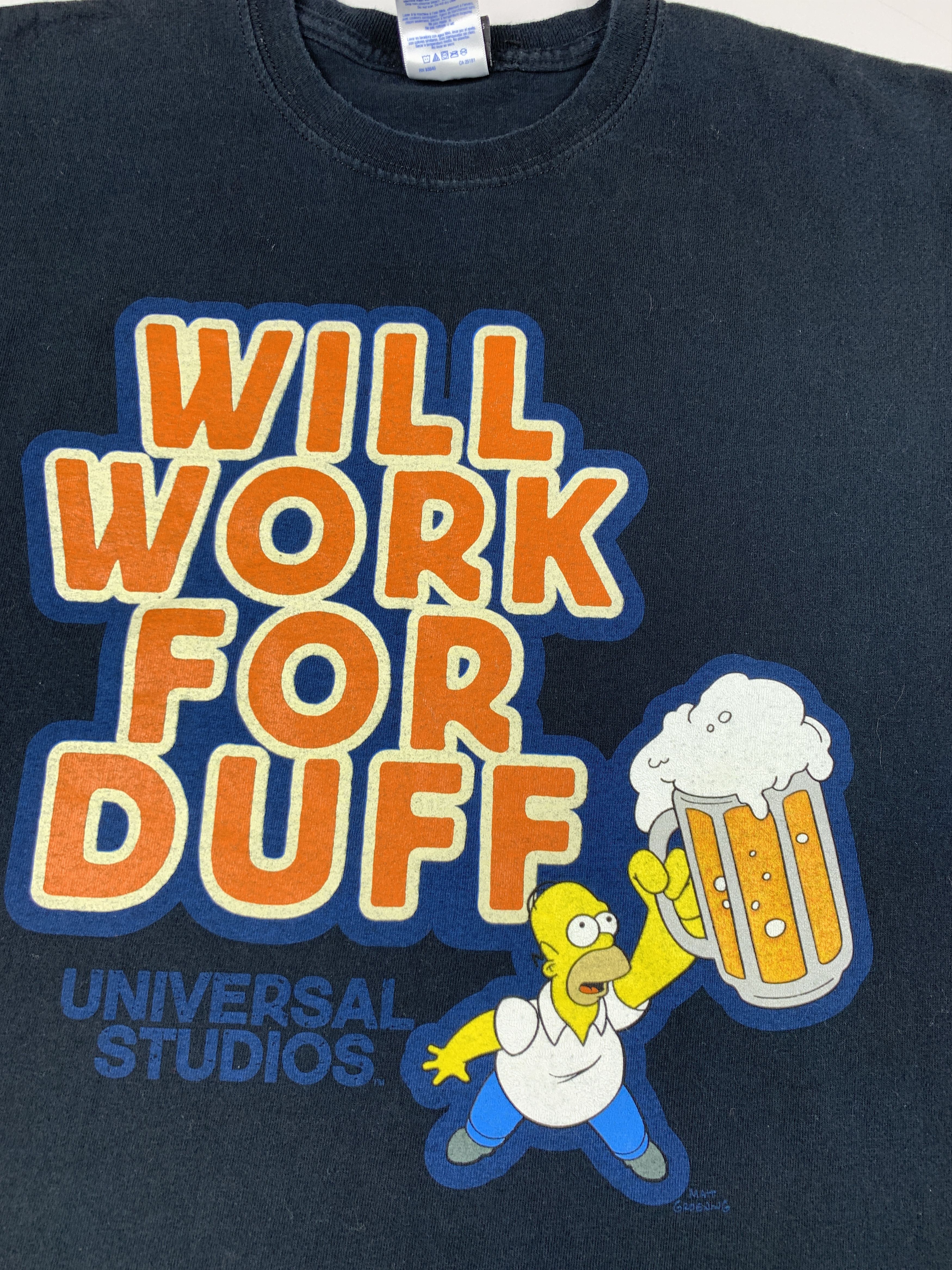The Simpsons 2011 The Simpsons Homer Universal Studios Vintage T-shirt Size US M / EU 48-50 / 2 - 3 Thumbnail