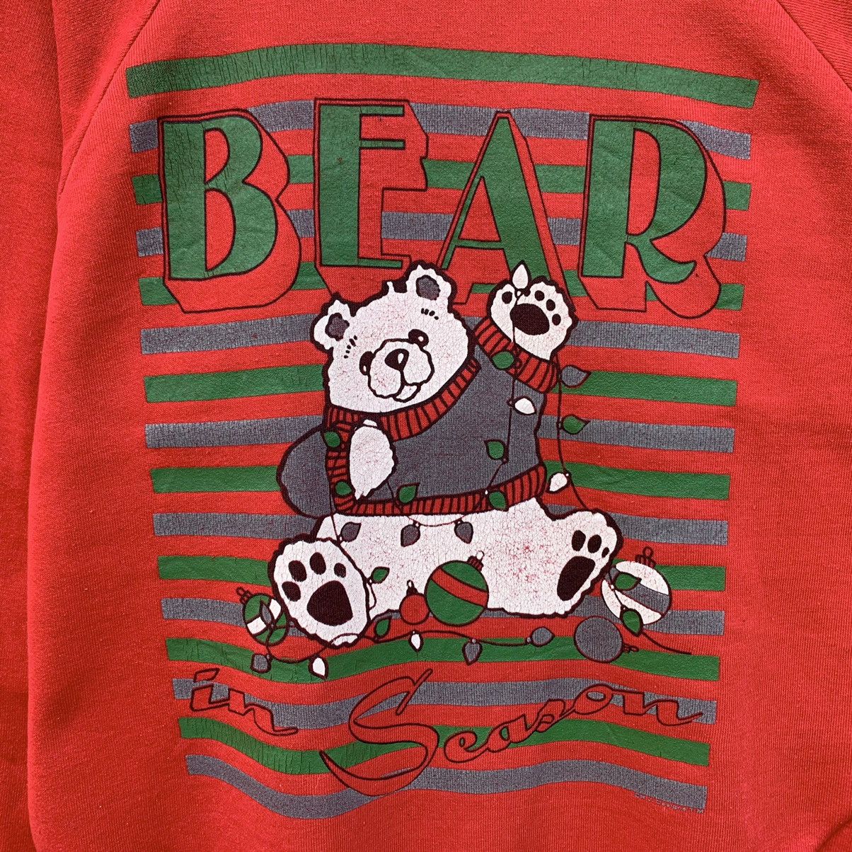 Vintage Vintage 90s Malibu Beach Club BEAR IN SEASON Sweatshirt Size US M / EU 48-50 / 2 - 5 Thumbnail