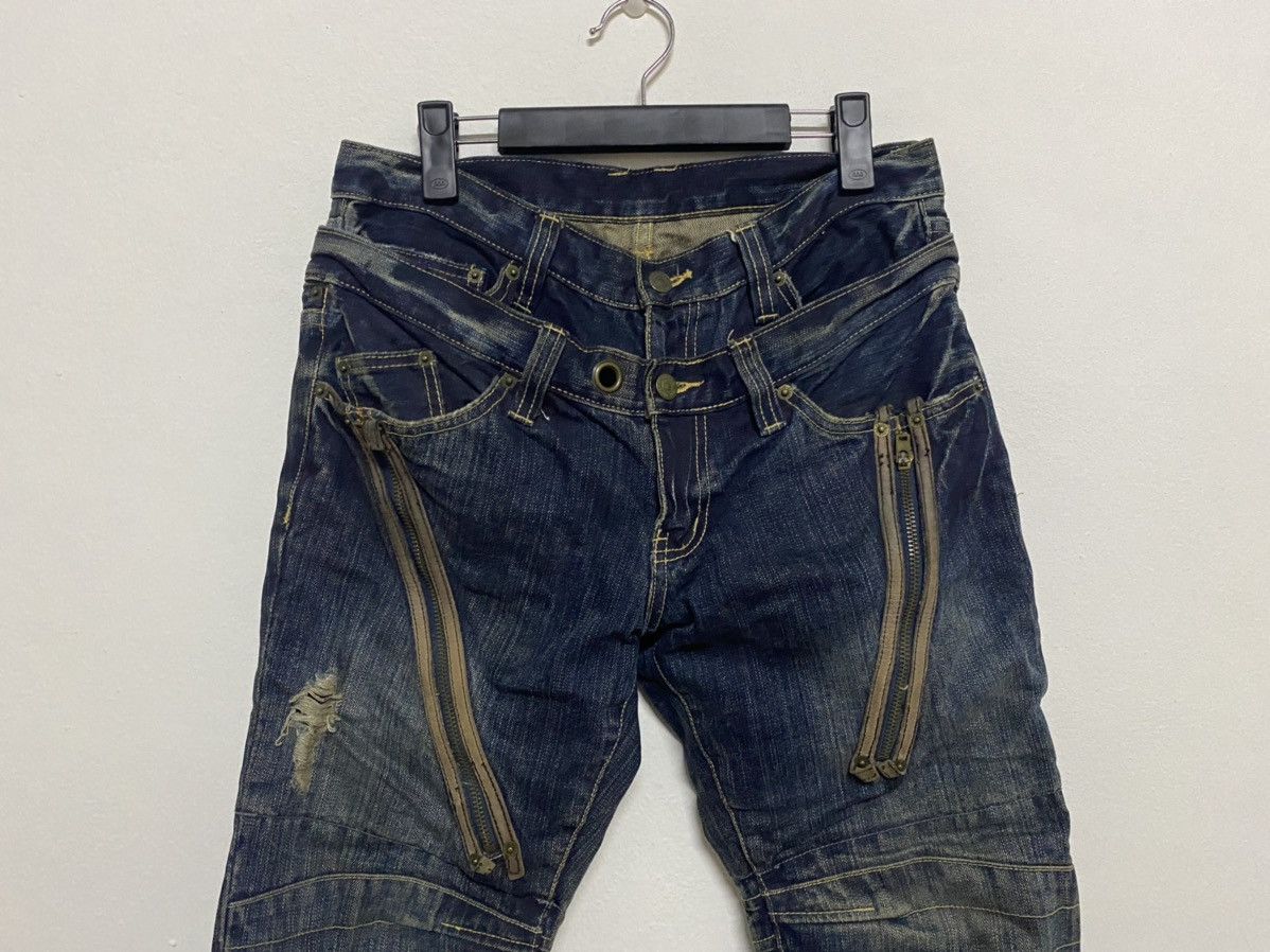 Japanese Brand × PPFM Japan Brand PPFM Double Waist Detachable Leg Jeans Size US 32 / EU 48 - 3 Thumbnail