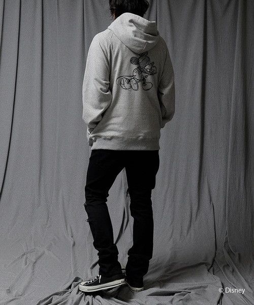 Number (N)ine Number nine MICKEY MOUSE DRAWING NN HOODIE | Grailed