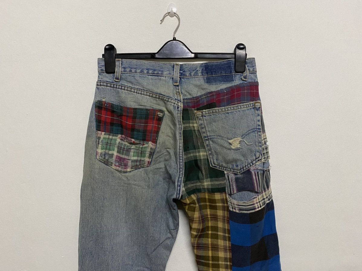 Japanese Brand Japan Brand Rebuild Patchwork Distress Trashed Grunge Jeans Size US 31 - 8 Thumbnail