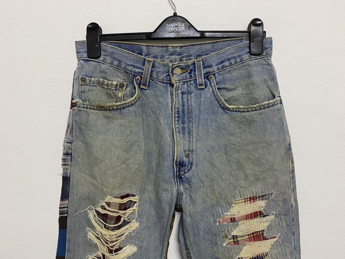 Japanese Brand Japan Brand Rebuild Patchwork Distress Trashed Grunge Jeans Size US 31 - 5 Thumbnail
