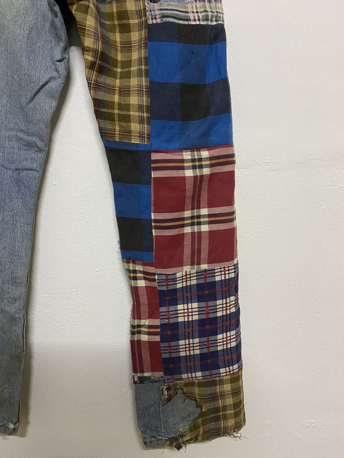 Japanese Brand Japan Brand Rebuild Patchwork Distress Trashed Grunge Jeans Size US 31 - 10 Thumbnail
