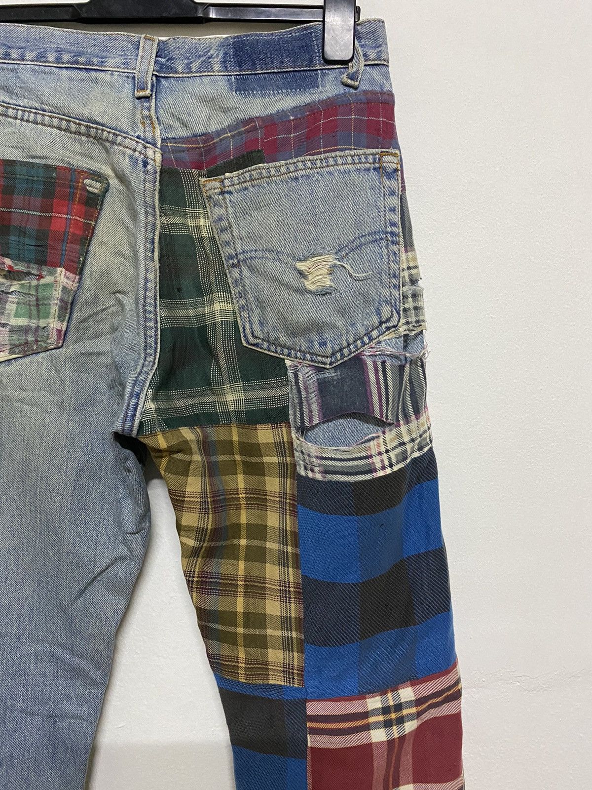 Japanese Brand Japan Brand Rebuild Patchwork Distress Trashed Grunge Jeans Size US 31 - 9 Thumbnail