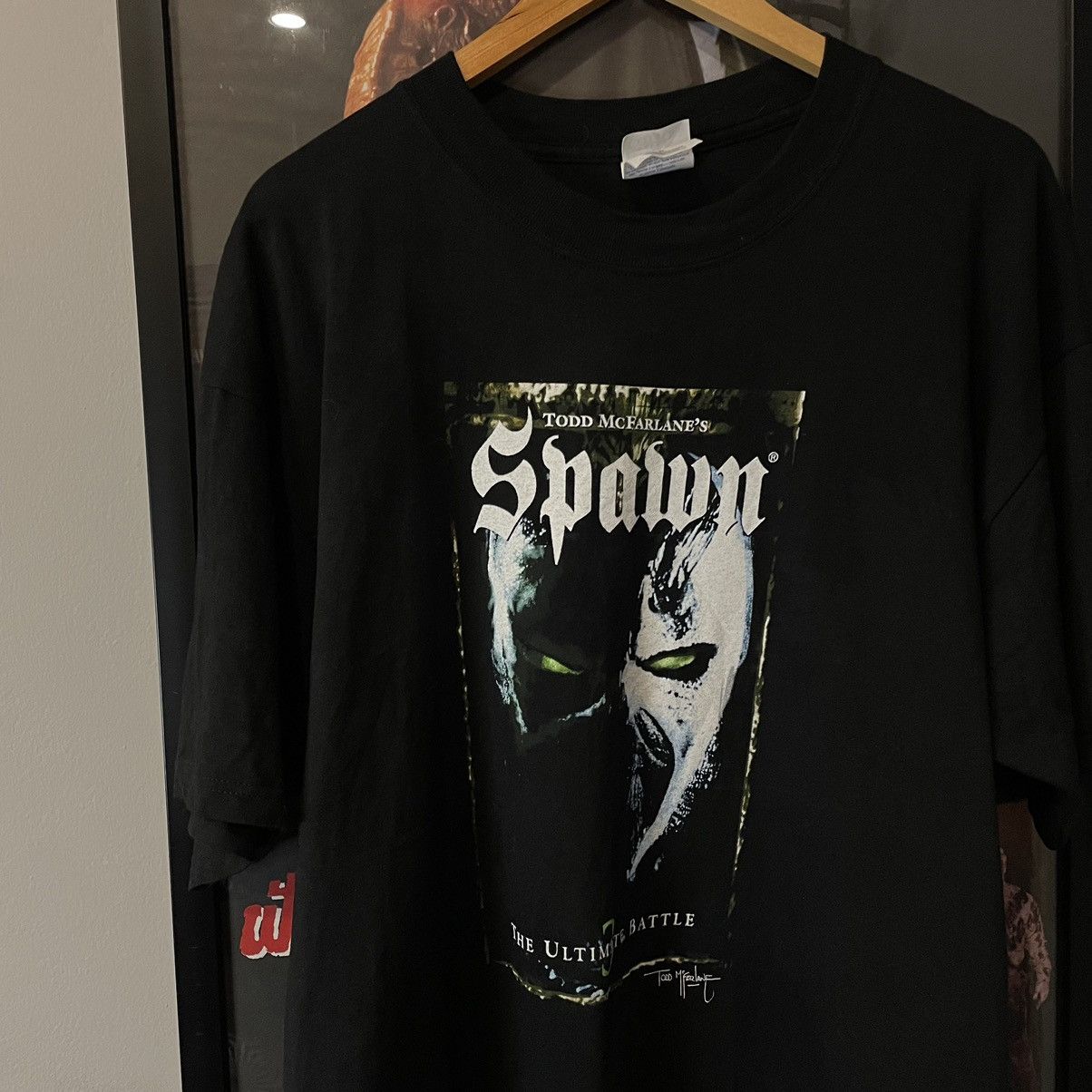 Vintage Vintage spawn mcfarlane movie 90s t shirt Size US XL / EU 56 / 4 - 2 Thumbnail