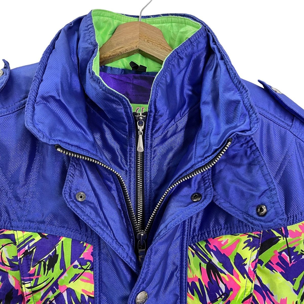 Descente × Vintage 90s Descente Ski Blue Zipper Ski Jacket Size M Size US M / EU 48-50 / 2 - 5 Thumbnail