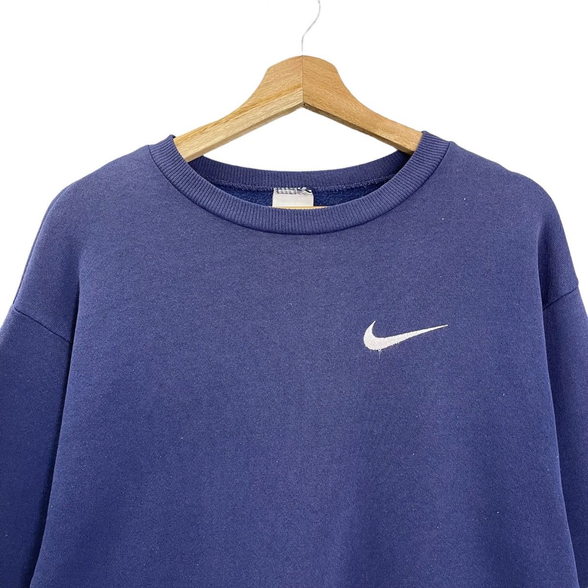Nike × Vintage Vintage 90s Nike Small Logo Crewneck Sweatshirt Size M Size US M / EU 48-50 / 2 - 4 Thumbnail