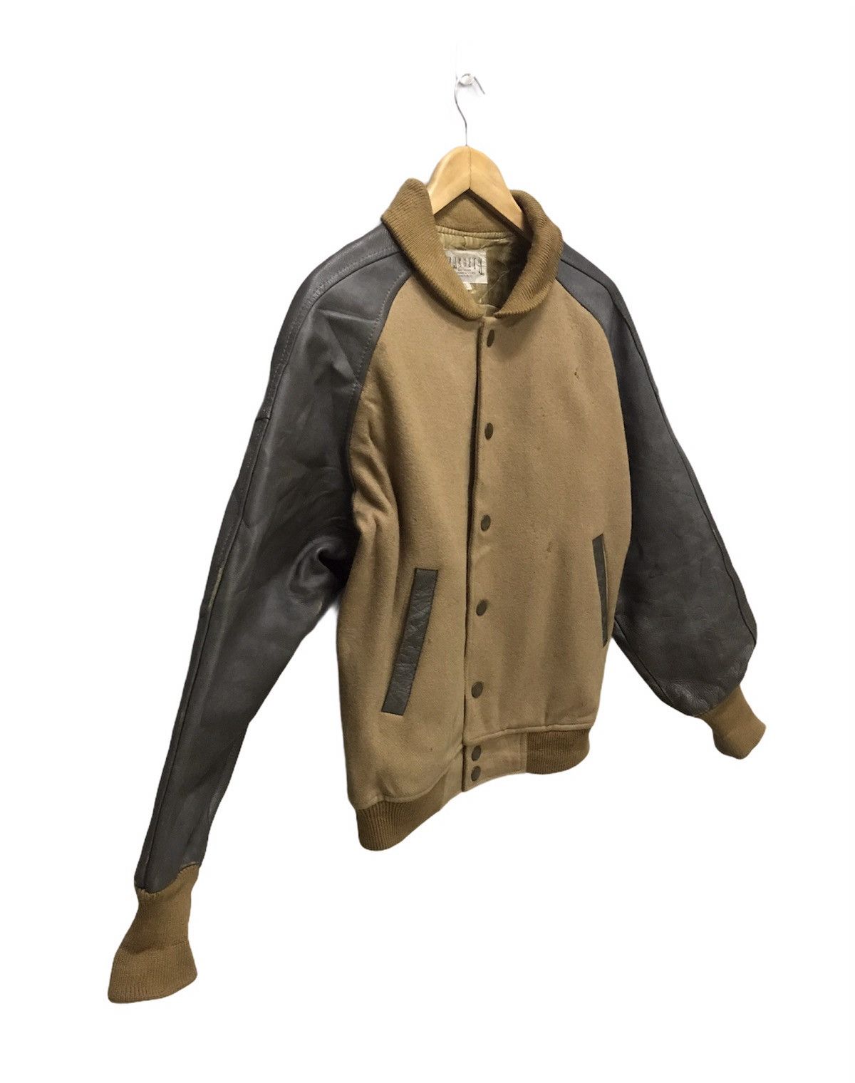 Macbeth Vintage Macbeth Aoyama varsity jacket leather sleeve Size US L / EU 52-54 / 3 - 4 Thumbnail