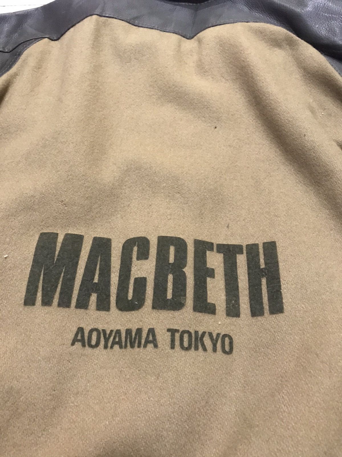 Macbeth Vintage Macbeth Aoyama varsity jacket leather sleeve Size US L / EU 52-54 / 3 - 11 Thumbnail
