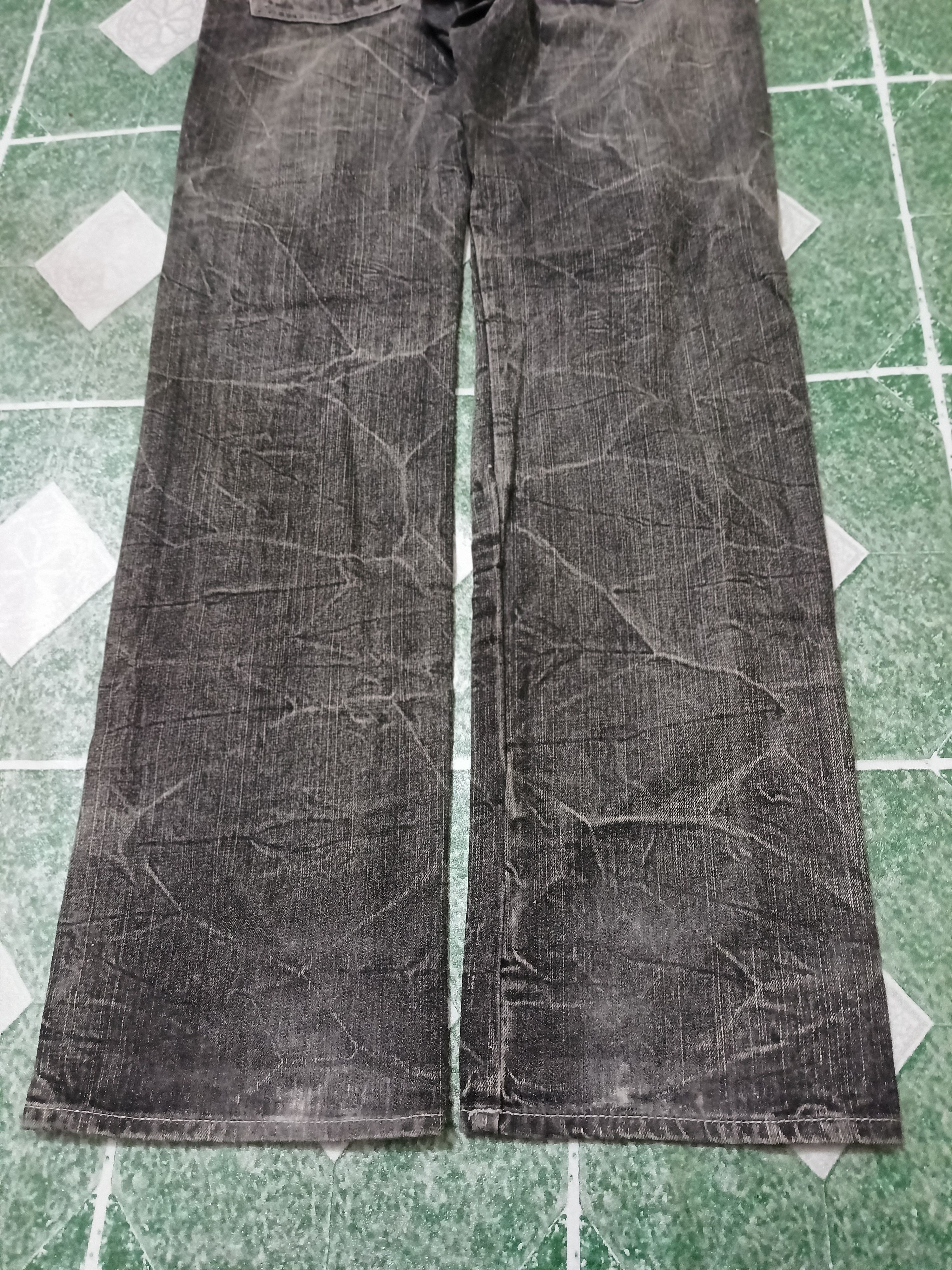 Who Decides War Japanese Black Jeans Root Three Skull Bones flared jeans Size US 31 - 11 Thumbnail