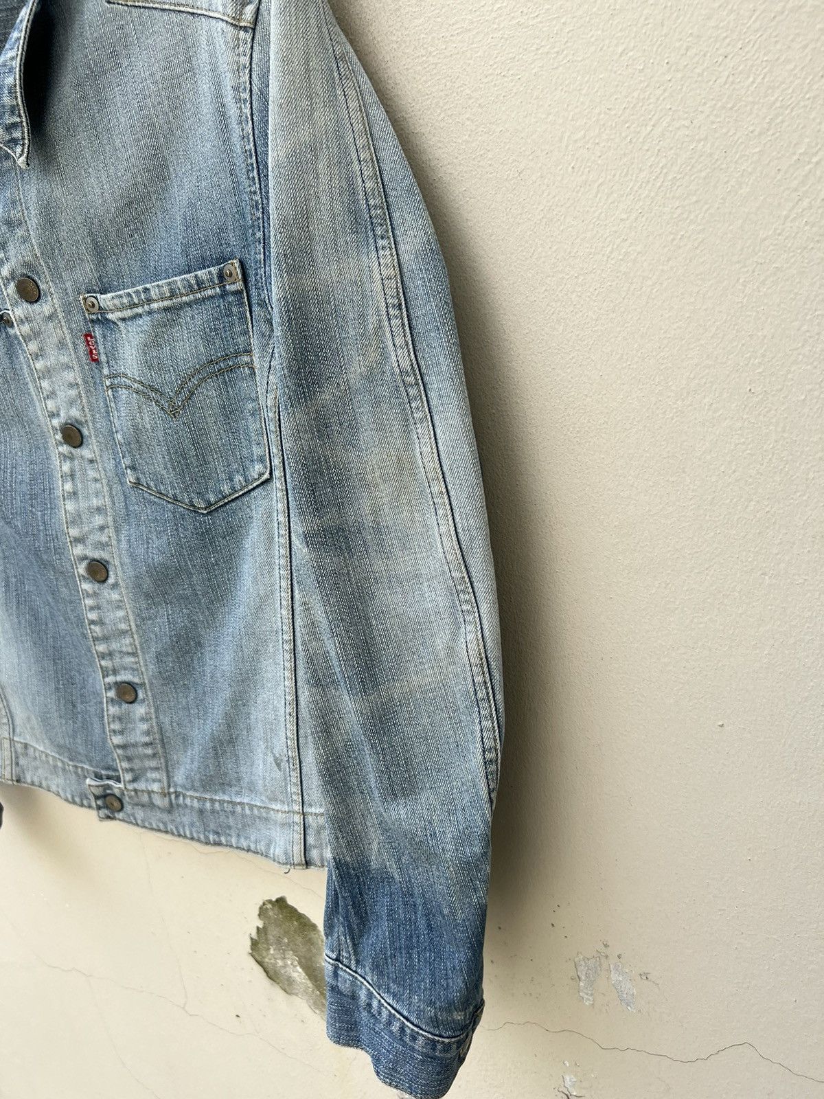 Japanese Brand 2002 Levi’s Engineer Teenage Riot Fade Trashed Denim Jacket Size US M / EU 48-50 / 2 - 14 Thumbnail