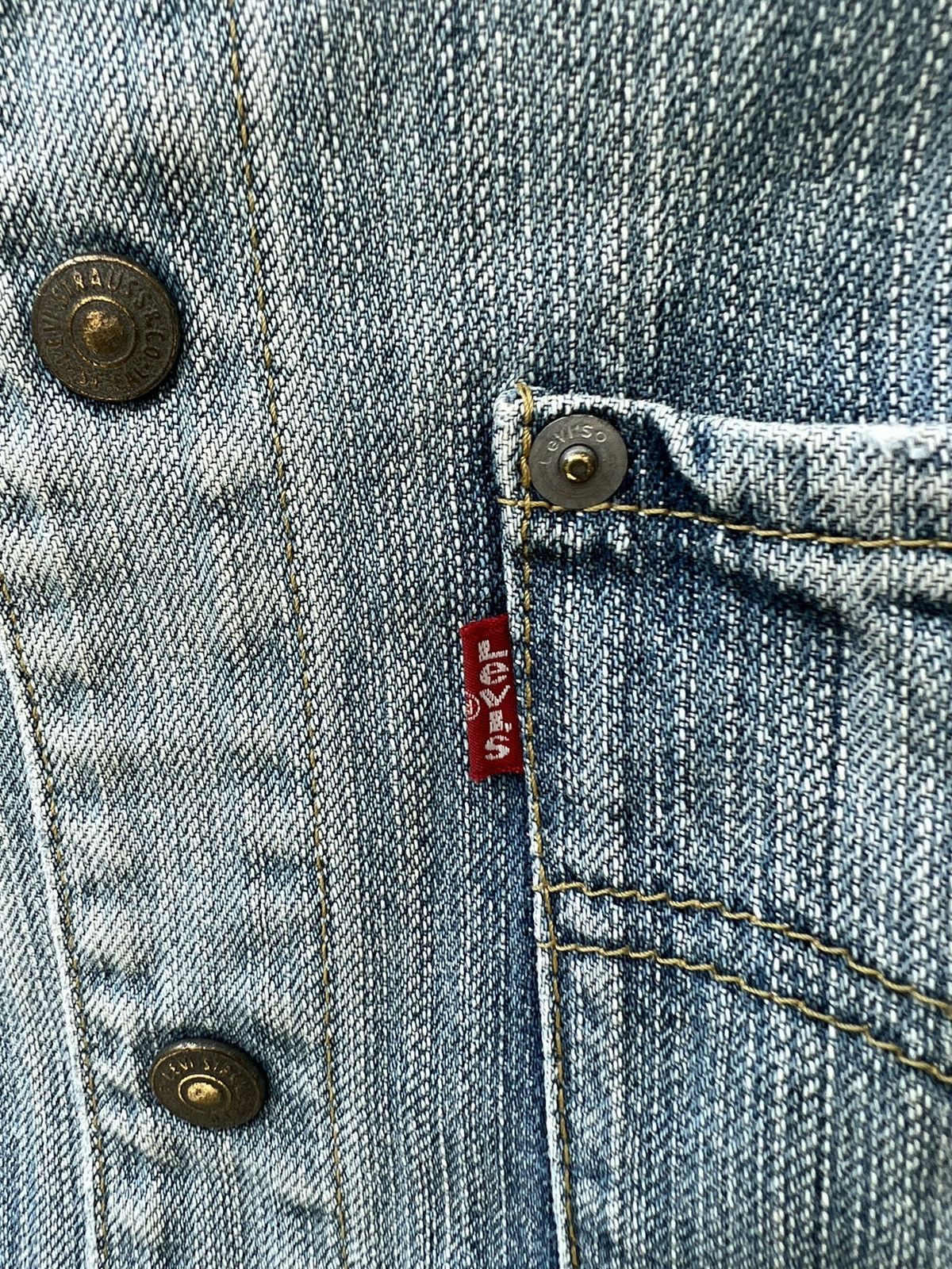 Japanese Brand 2002 Levi’s Engineer Teenage Riot Fade Trashed Denim Jacket Size US M / EU 48-50 / 2 - 15 Thumbnail