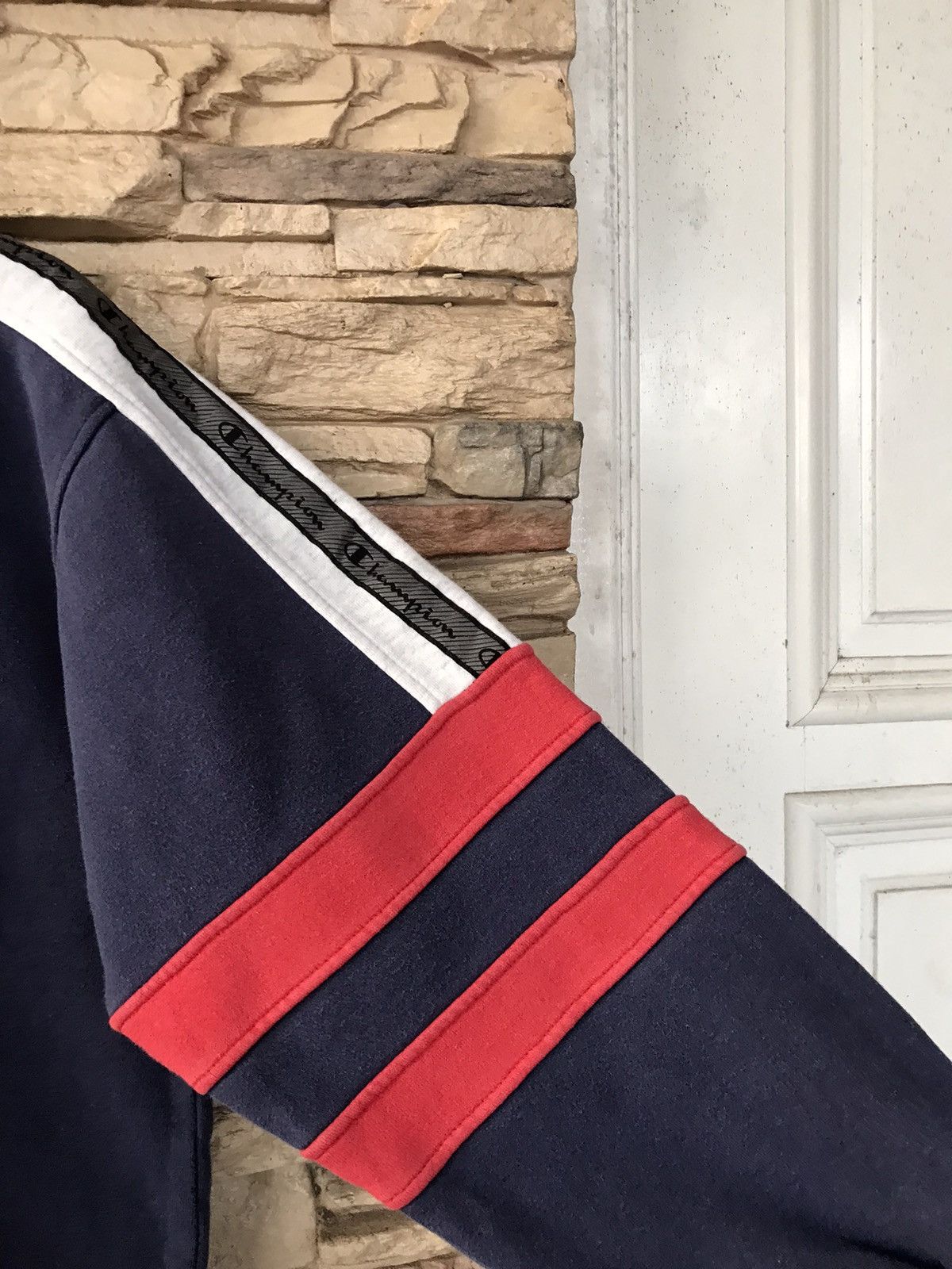 Champion Vintage Champion Rochester N.Y Stripes Longsleeve (Kid Size) Size US M / EU 48-50 / 2 - 5 Thumbnail