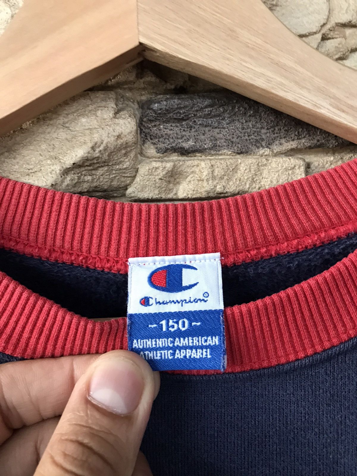 Champion Vintage Champion Rochester N.Y Stripes Longsleeve (Kid Size) Size US M / EU 48-50 / 2 - 10 Thumbnail