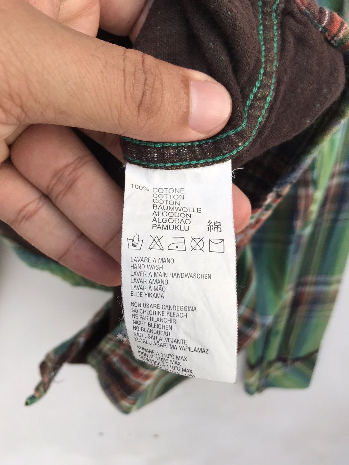 Diesel Black Gold Diesel Madras Plaid Western Style Shirt Size US L / EU 52-54 / 3 - 7 Thumbnail