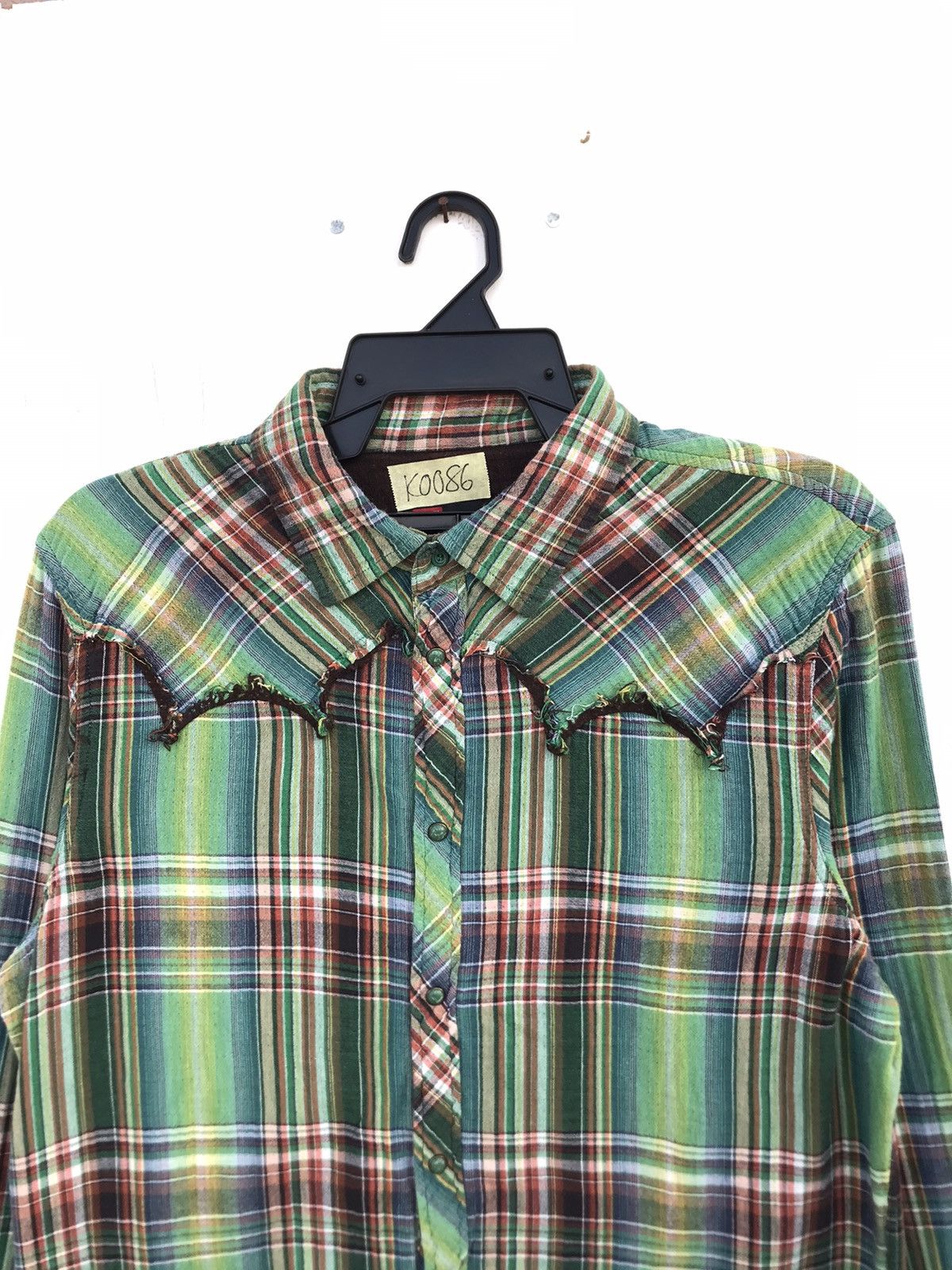Diesel Black Gold Diesel Madras Plaid Western Style Shirt Size US L / EU 52-54 / 3 - 3 Thumbnail