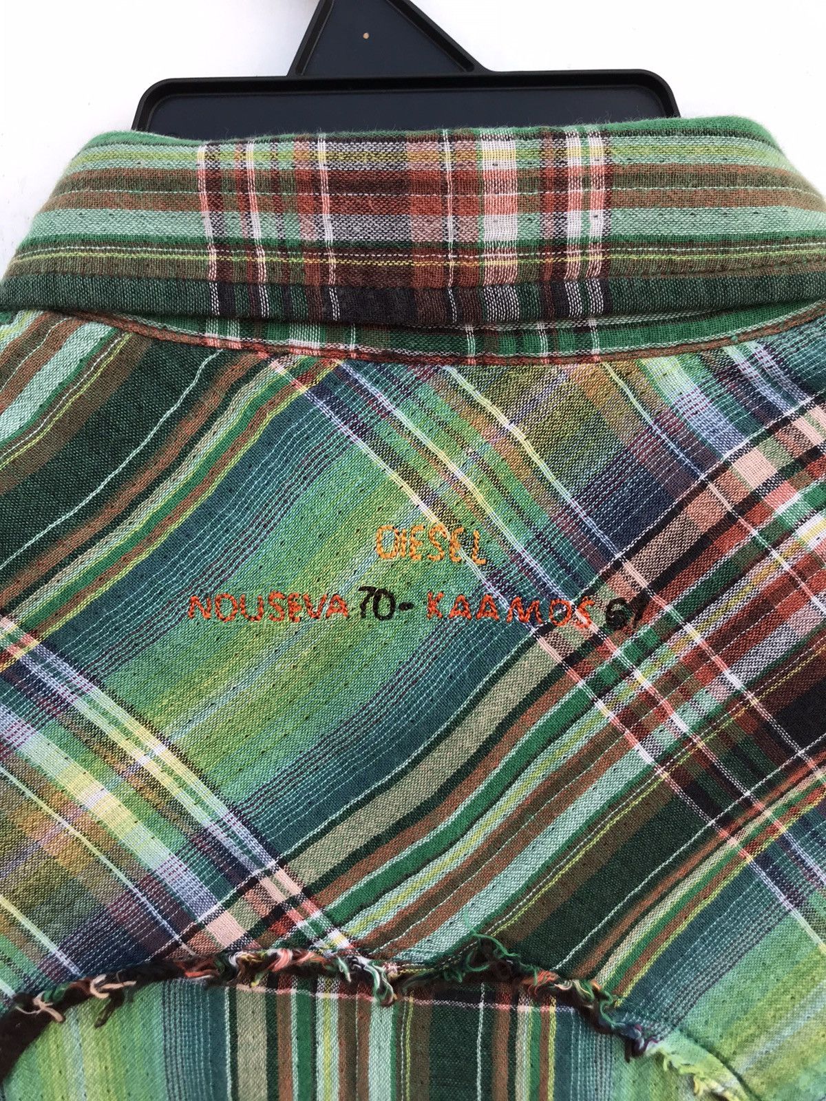 Diesel Black Gold Diesel Madras Plaid Western Style Shirt Size US L / EU 52-54 / 3 - 6 Thumbnail