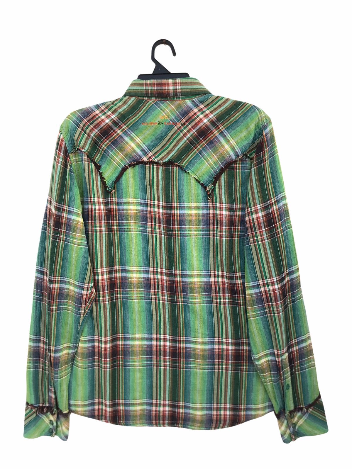 Diesel Black Gold Diesel Madras Plaid Western Style Shirt Size US L / EU 52-54 / 3 - 2 Thumbnail