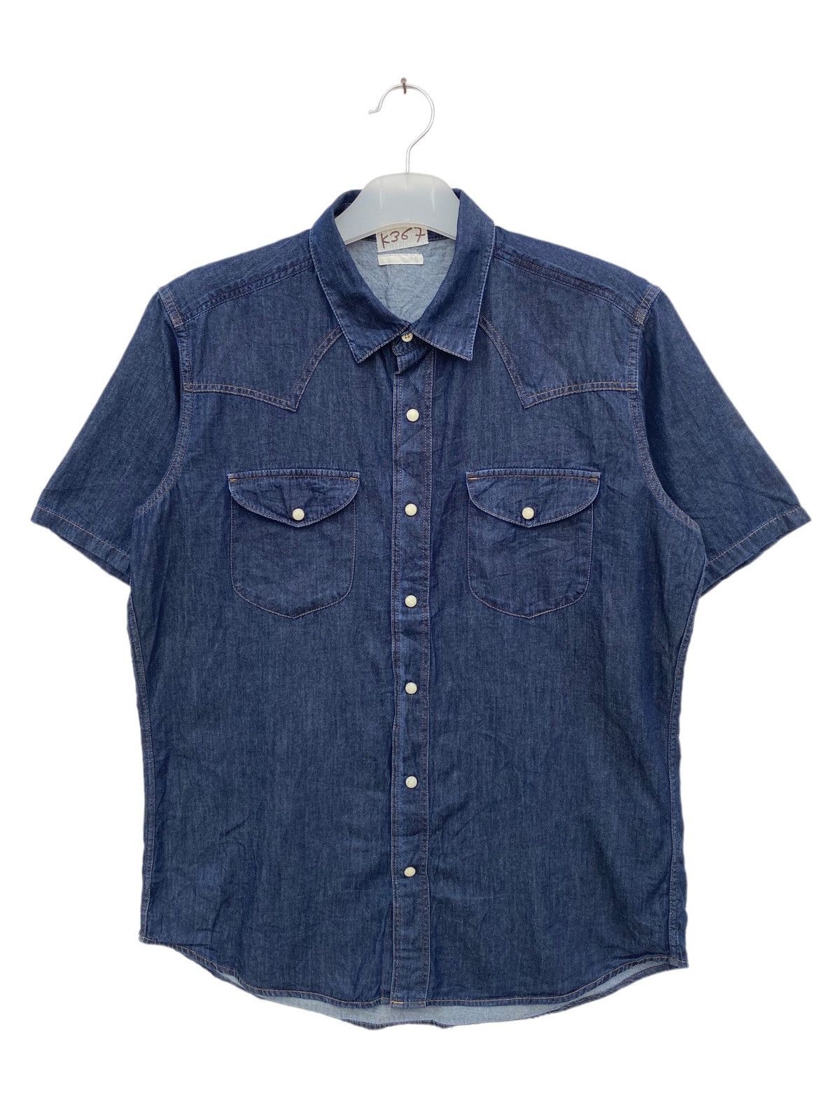 Designer Gu Jeans Western Shirt Size US L / EU 52-54 / 3 - 1 Thumbnail