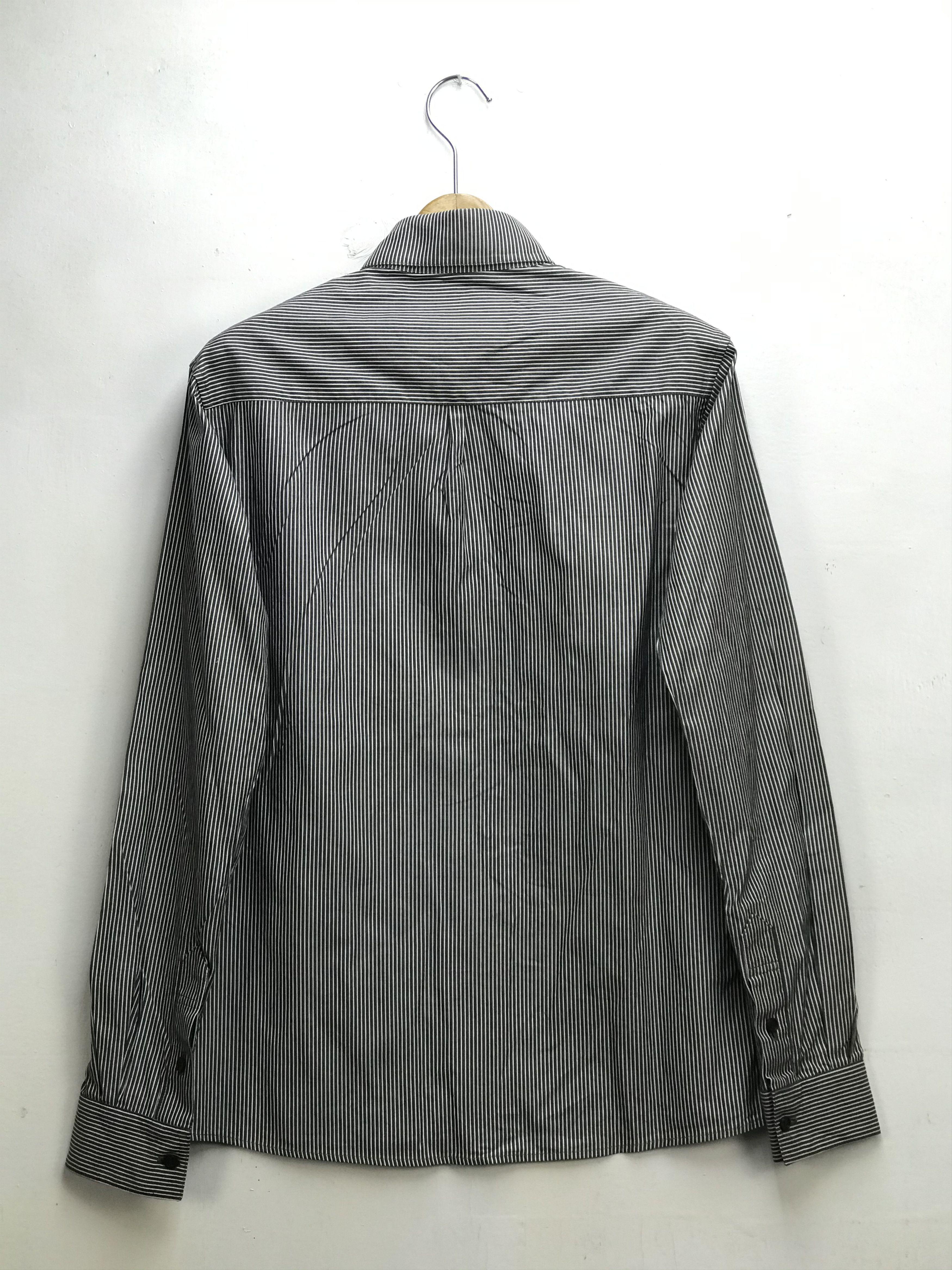 Japanese Brand YOSHIO KUBO STRIPE SHIRT Size US S / EU 44-46 / 1 - 5 Thumbnail
