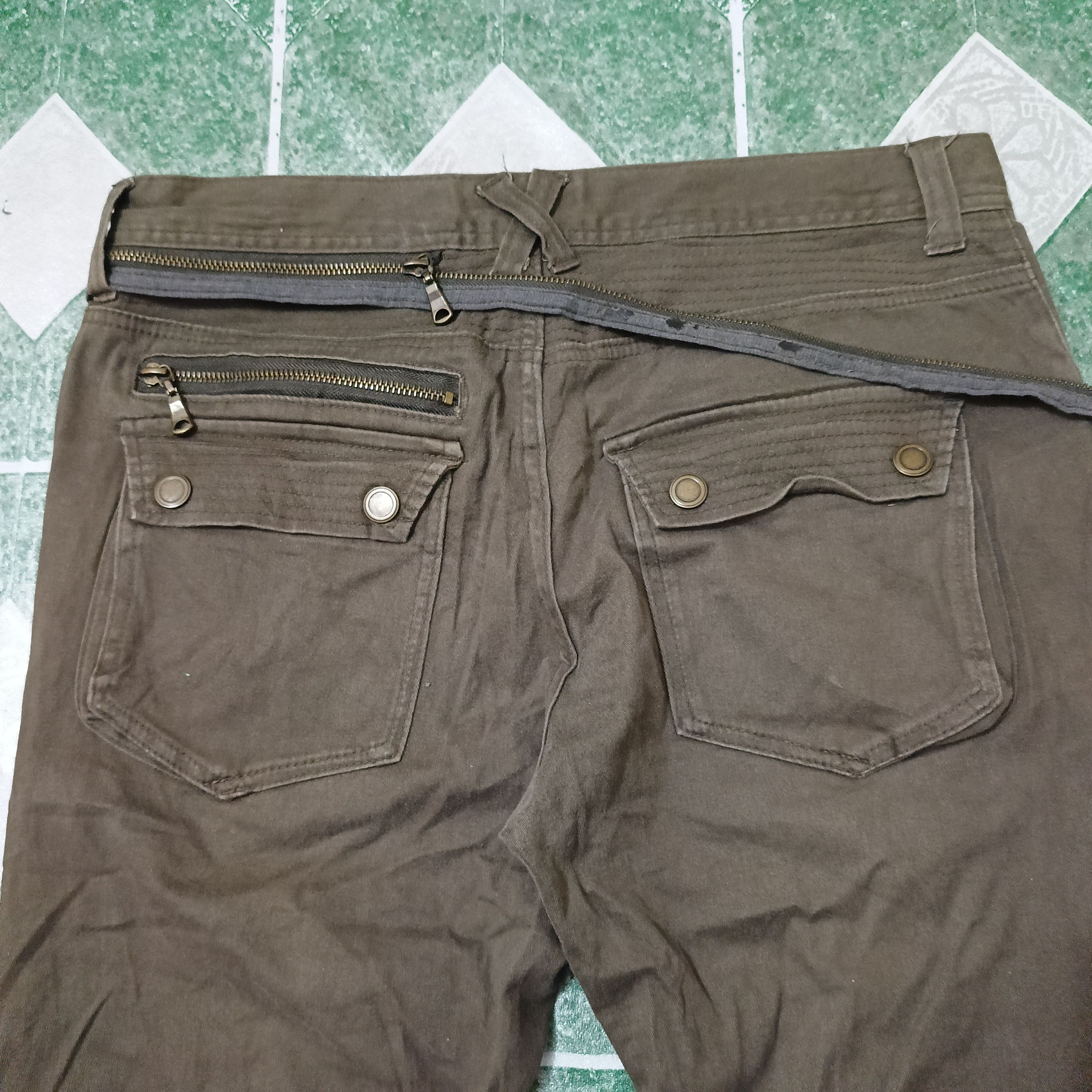 semanticdesign semantic design bush pants with buckle punk style pants Size US 31 - 11 Thumbnail