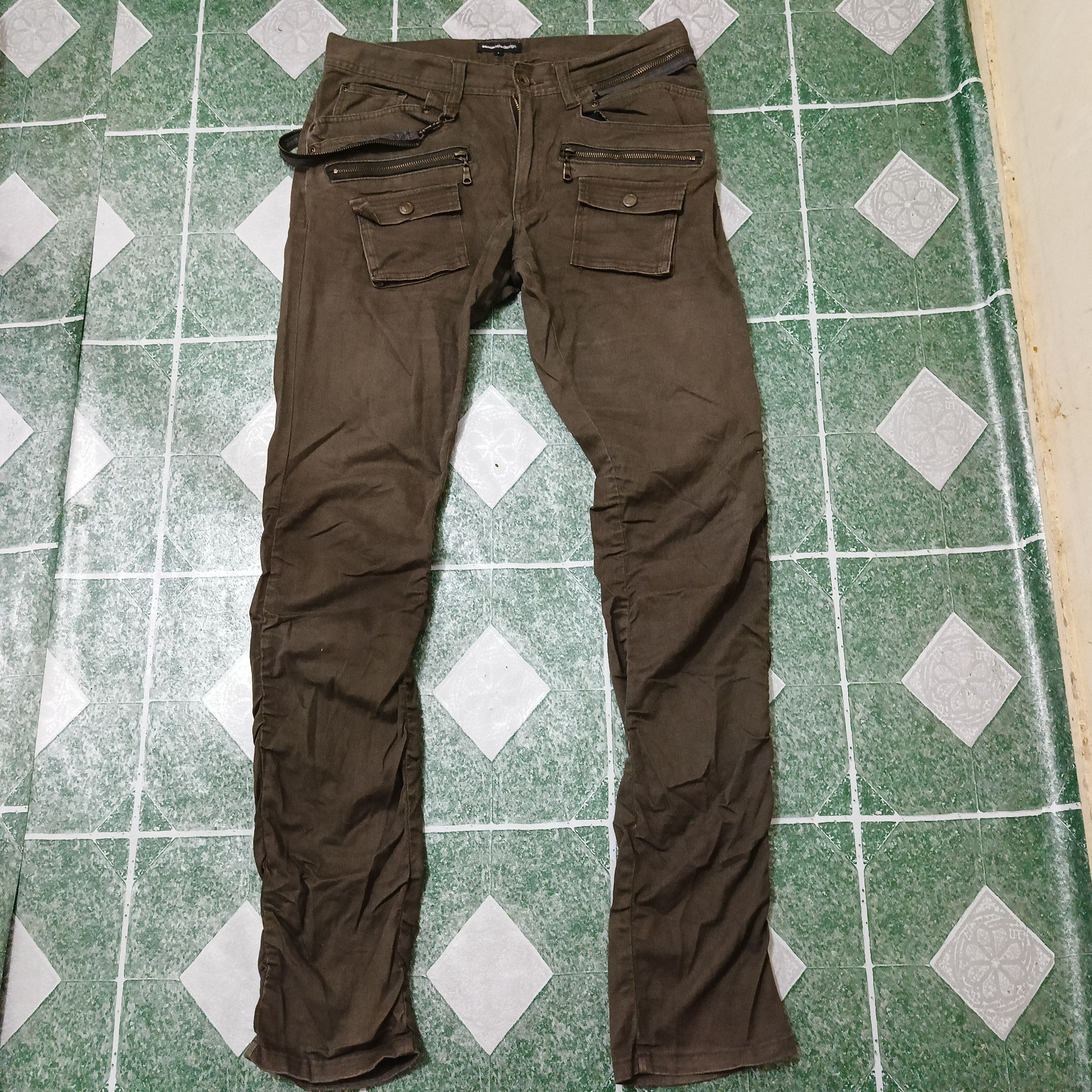 semanticdesign semantic design bush pants with buckle punk style pants Size US 31 - 1 Thumbnail