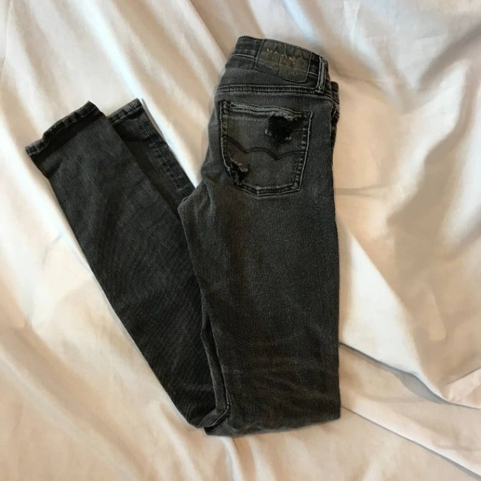 Jean Skinny Noir American Eagle Taille 00 - Neuf Sans étiquettes, Coupe Vieillie