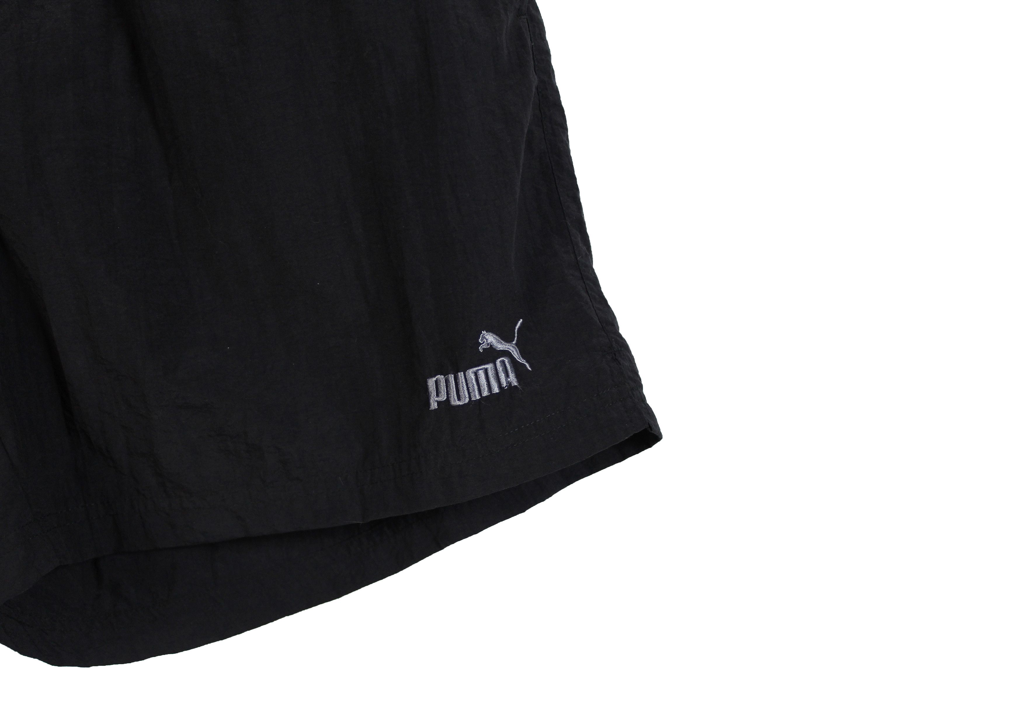 Vintage 90s vintage PUMA shorts black nylon athletic sports XL XXL Size 40" / US 18 - 3 Thumbnail