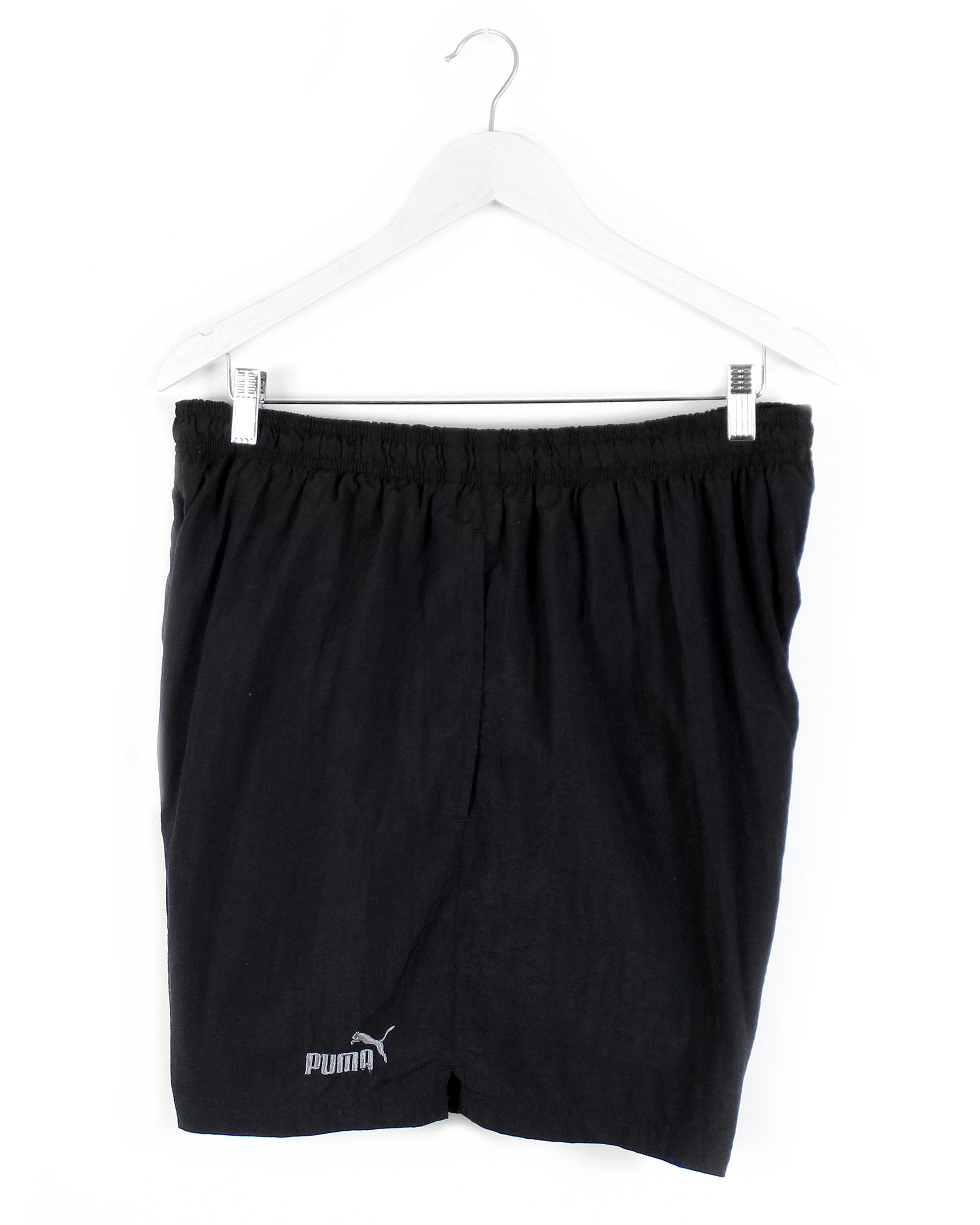 Vintage 90s vintage PUMA shorts black nylon athletic sports XL XXL Size 40" / US 18 - 4 Thumbnail