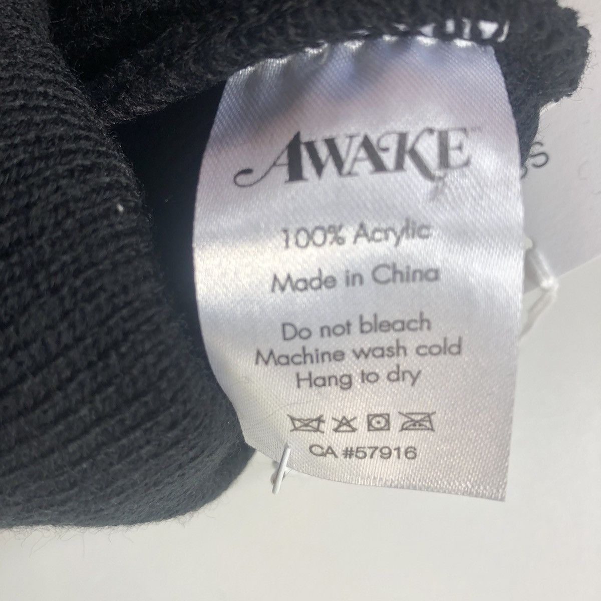 Awake Ny Script Logo Beanie In Black | ModeSens
